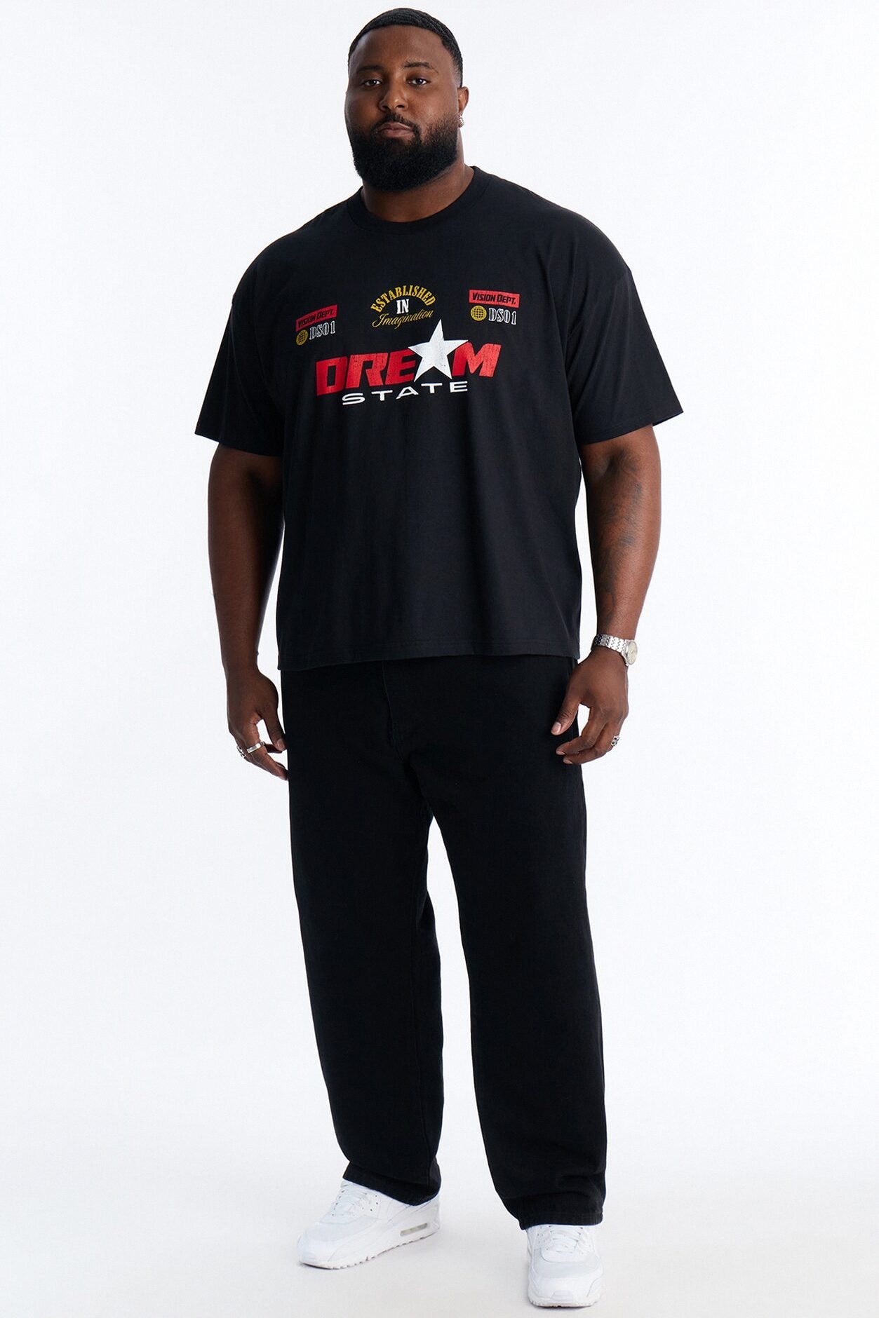 Dream State Racing Short Sleeve Tee - Black image 1
