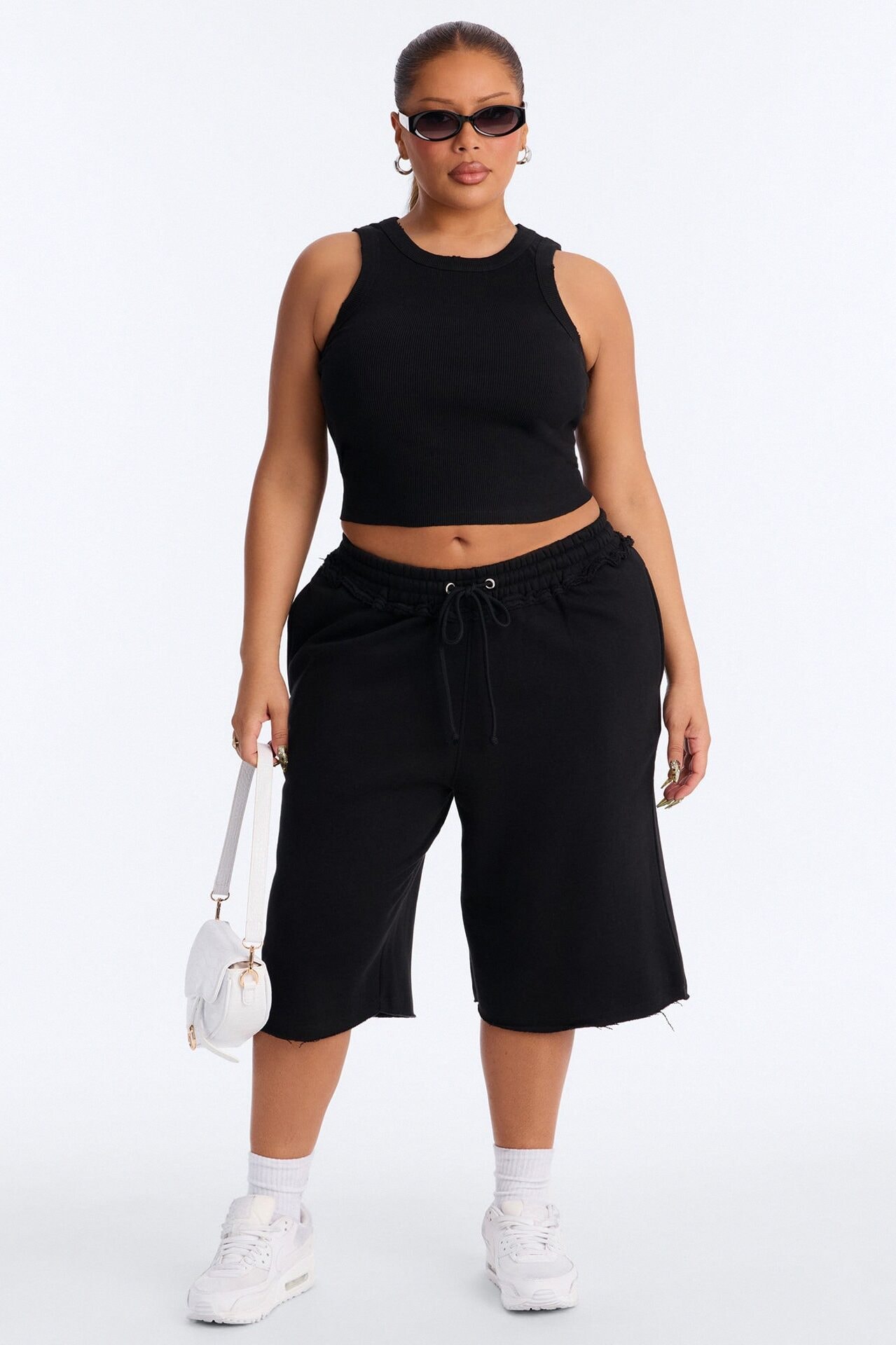 Laura Fleece Jort Set - Black image 1