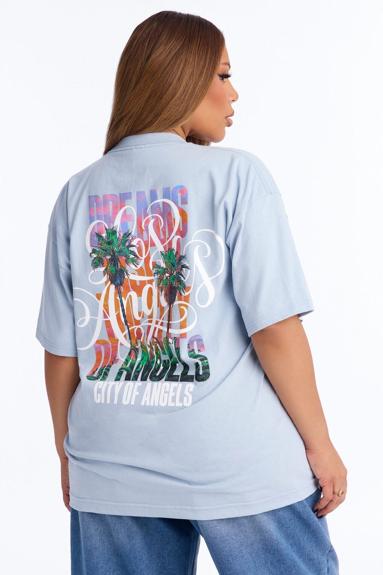 City Of Angles Forever Boxy Tee - Blue image 1