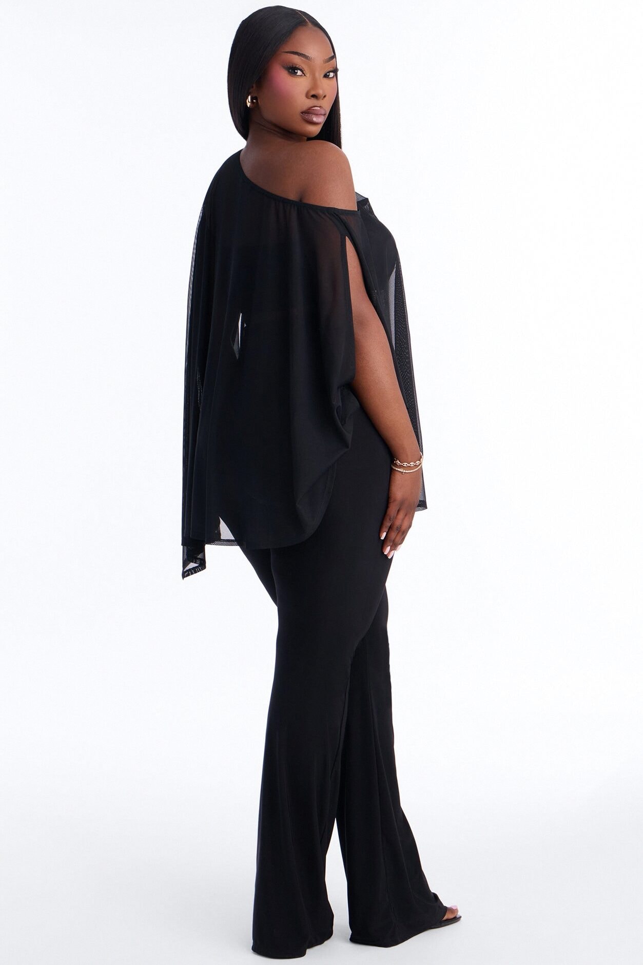 Main Character 3 Piece Mesh Pant Set - Black image 1
