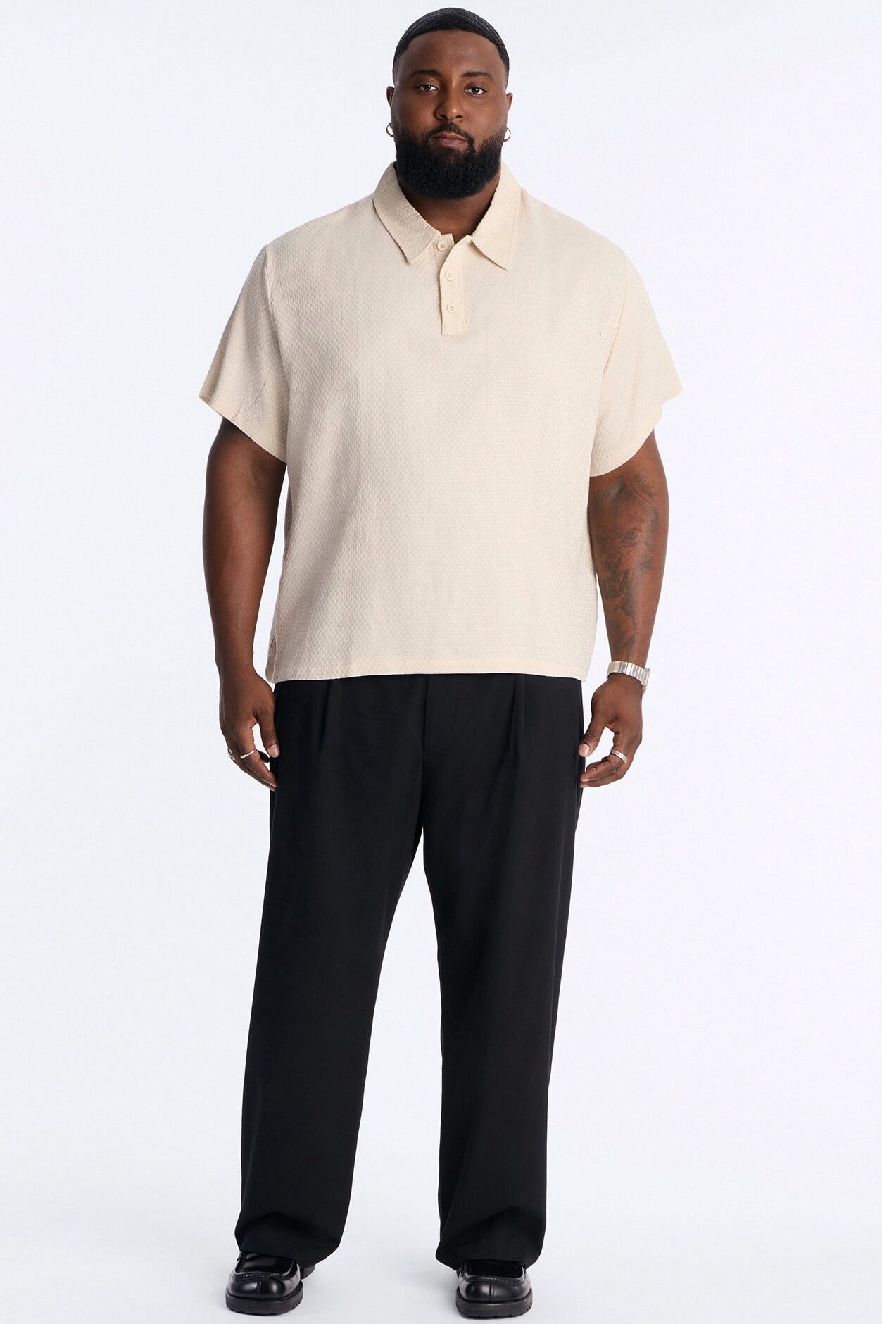 Sandbar Square Polo - Cream image 1
