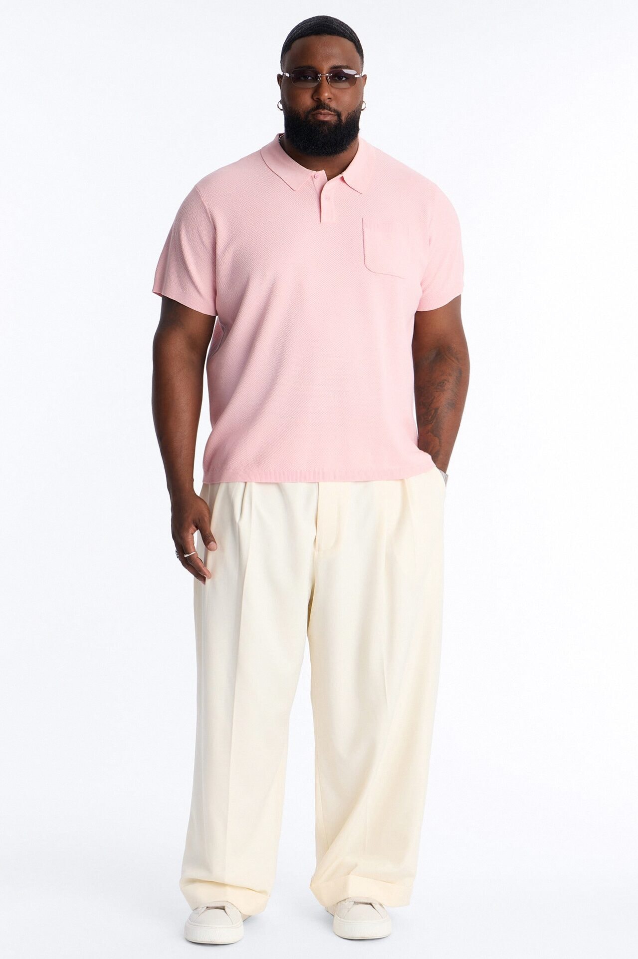 Everyday Pocket Pique Polo - Pink image 1