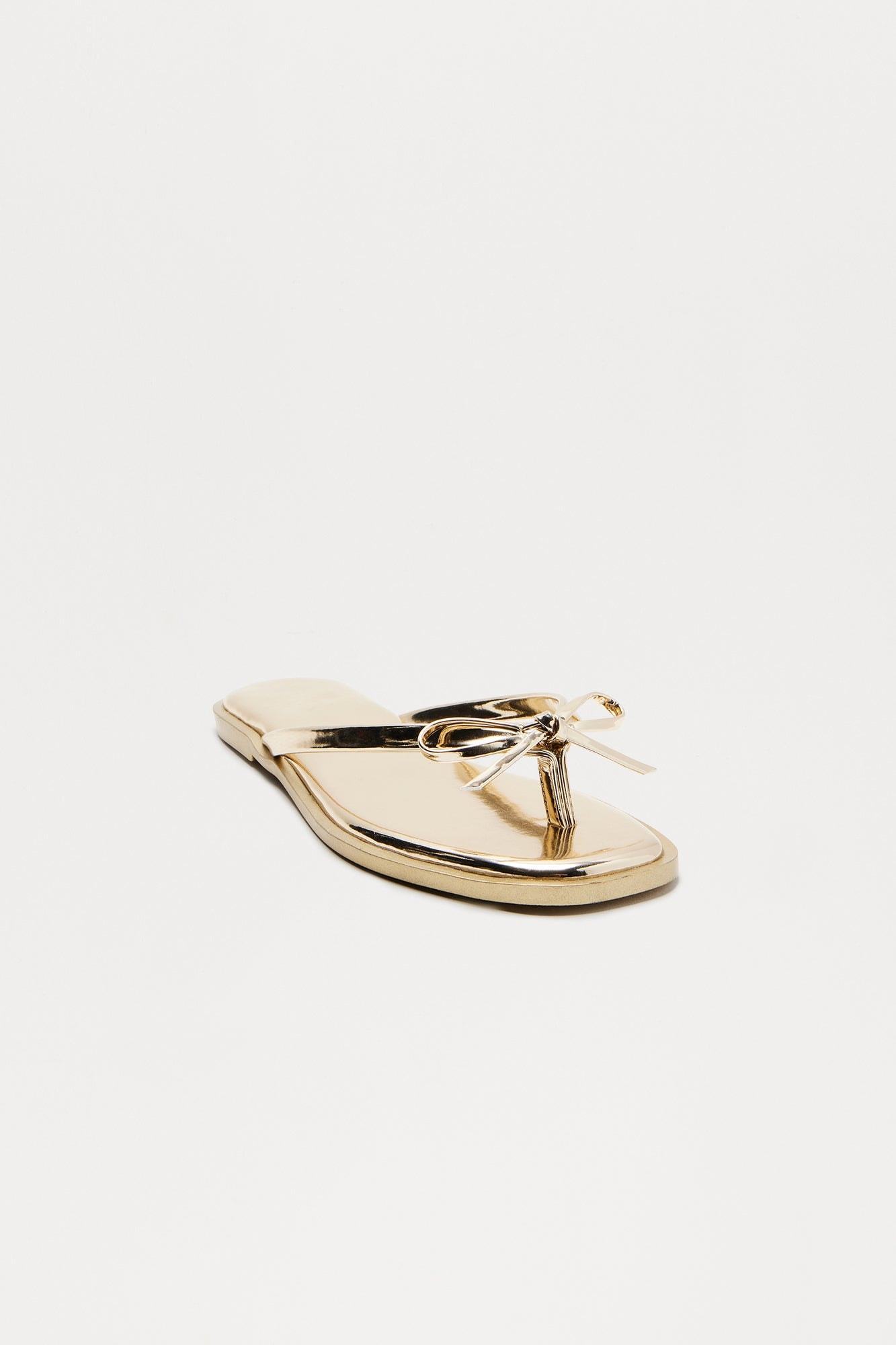 Kenzo Bow Flip Flops - Gold image 1