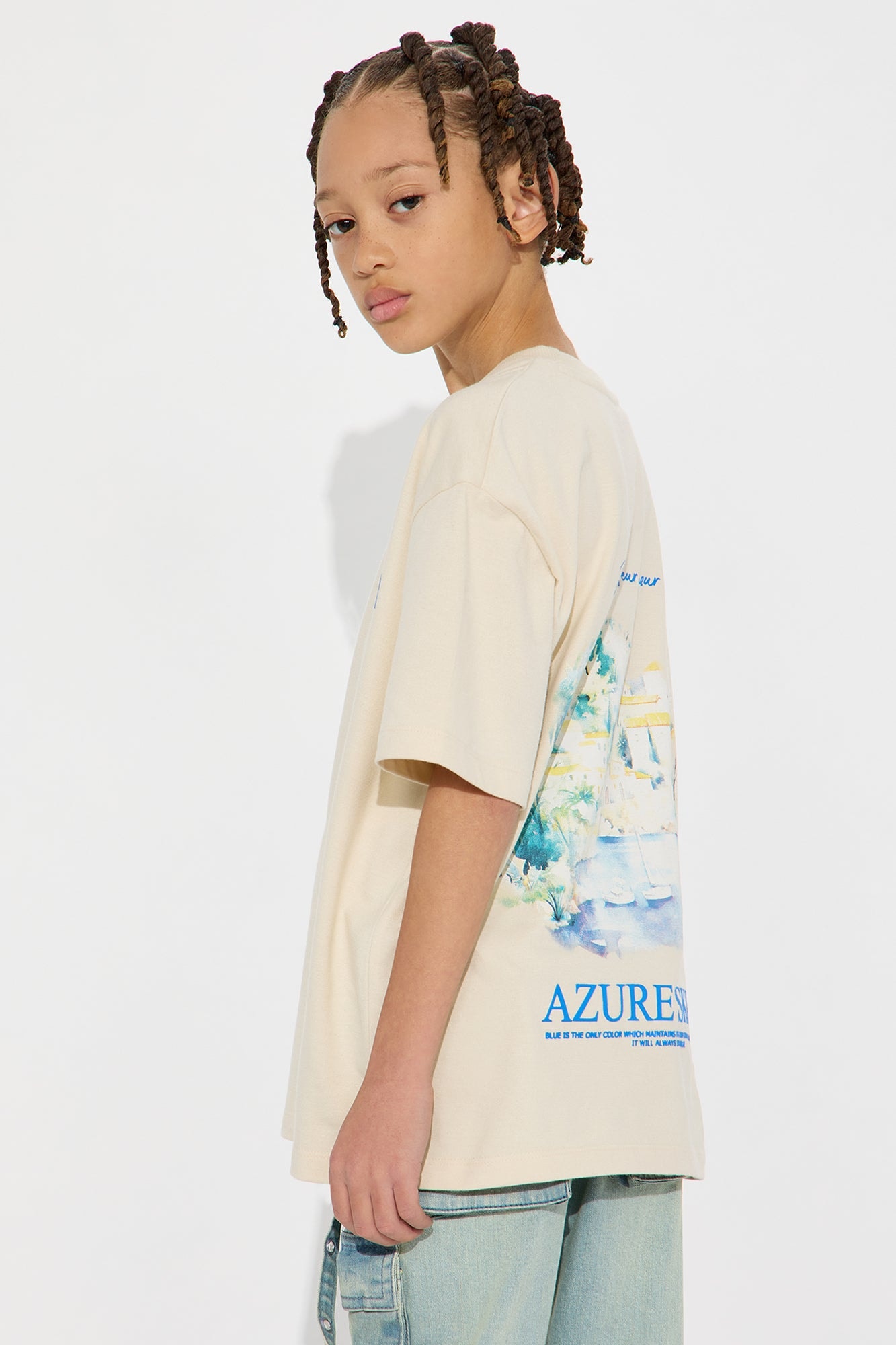 Mini Azure Skies Tee - Sand image 1