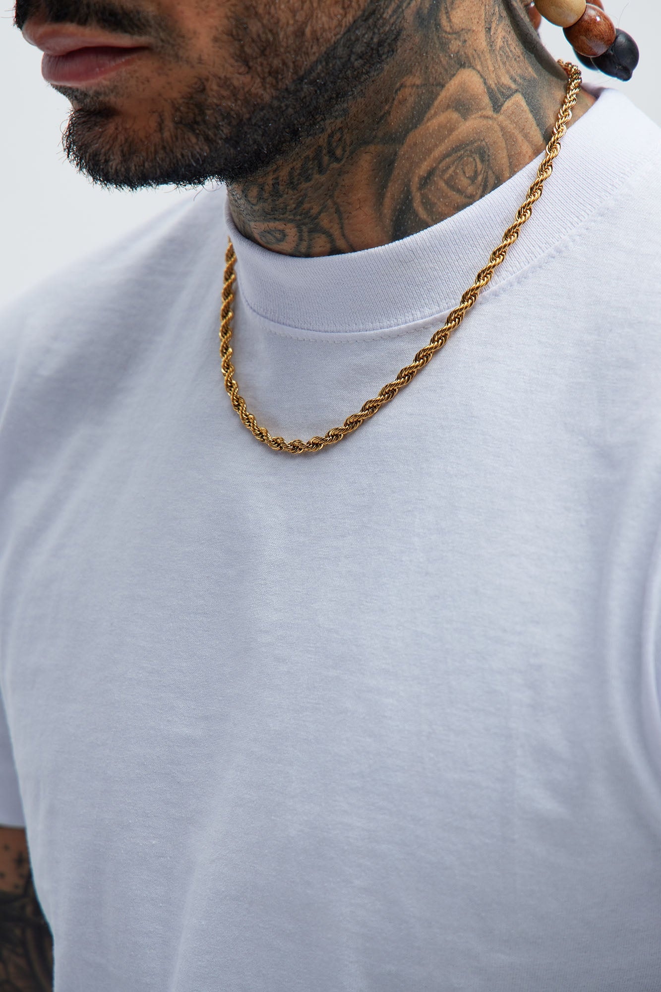 5mm Premium 20″ Rope Chain Necklace - Gold image 1