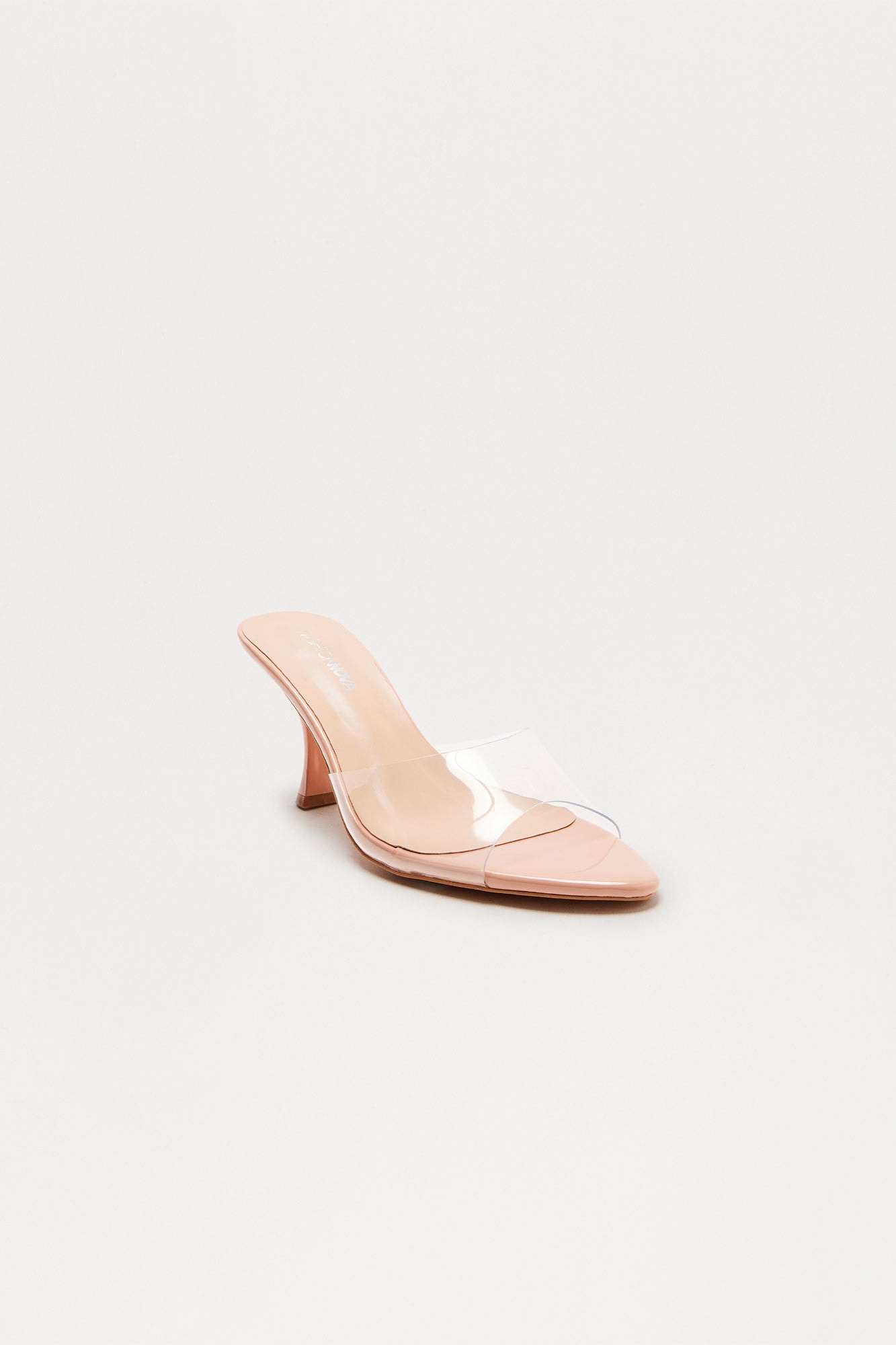 Midnight Clear PVC Mules - Nude image 1