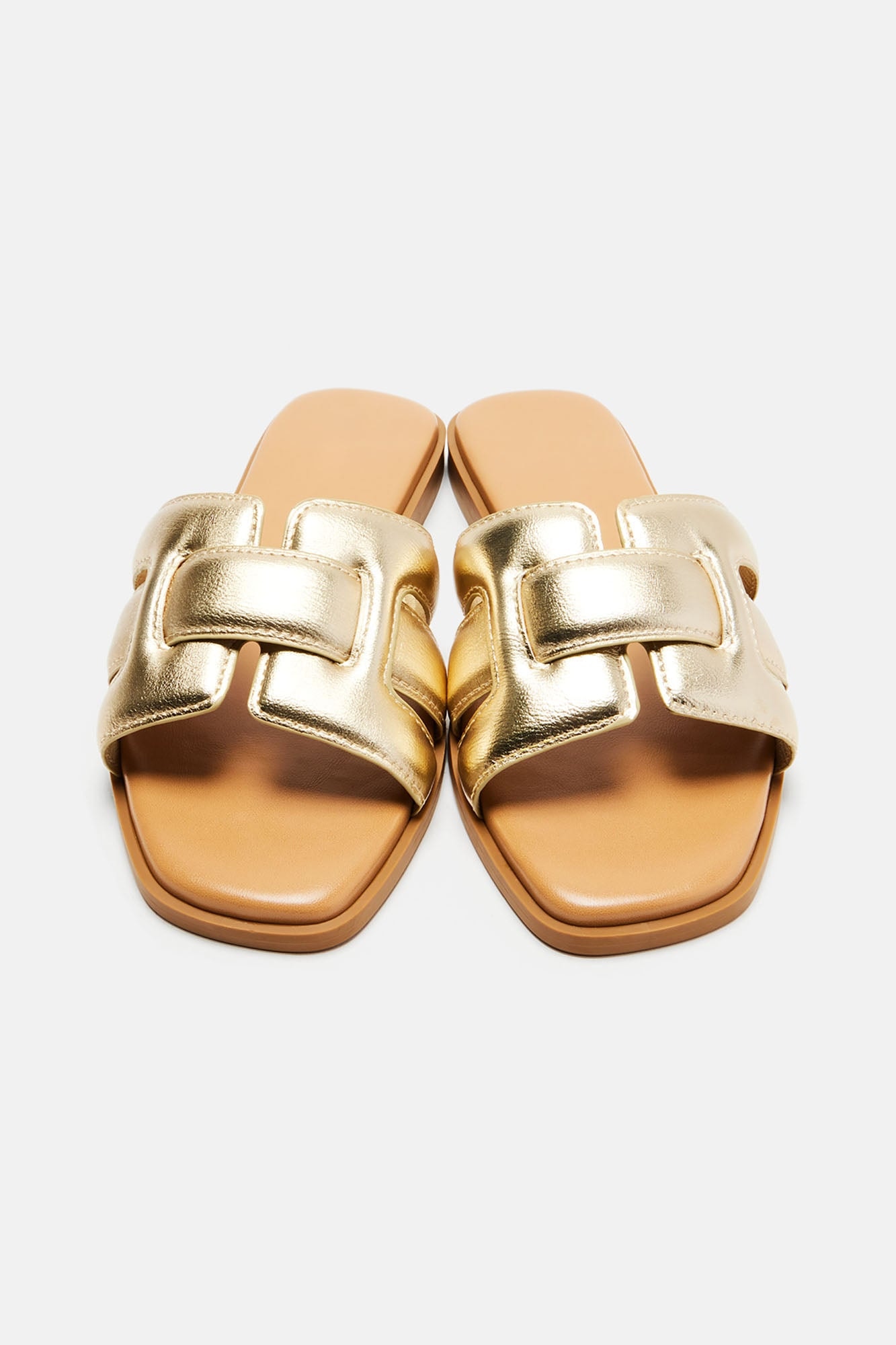 Reagen Flat Sandals - Gold image 1