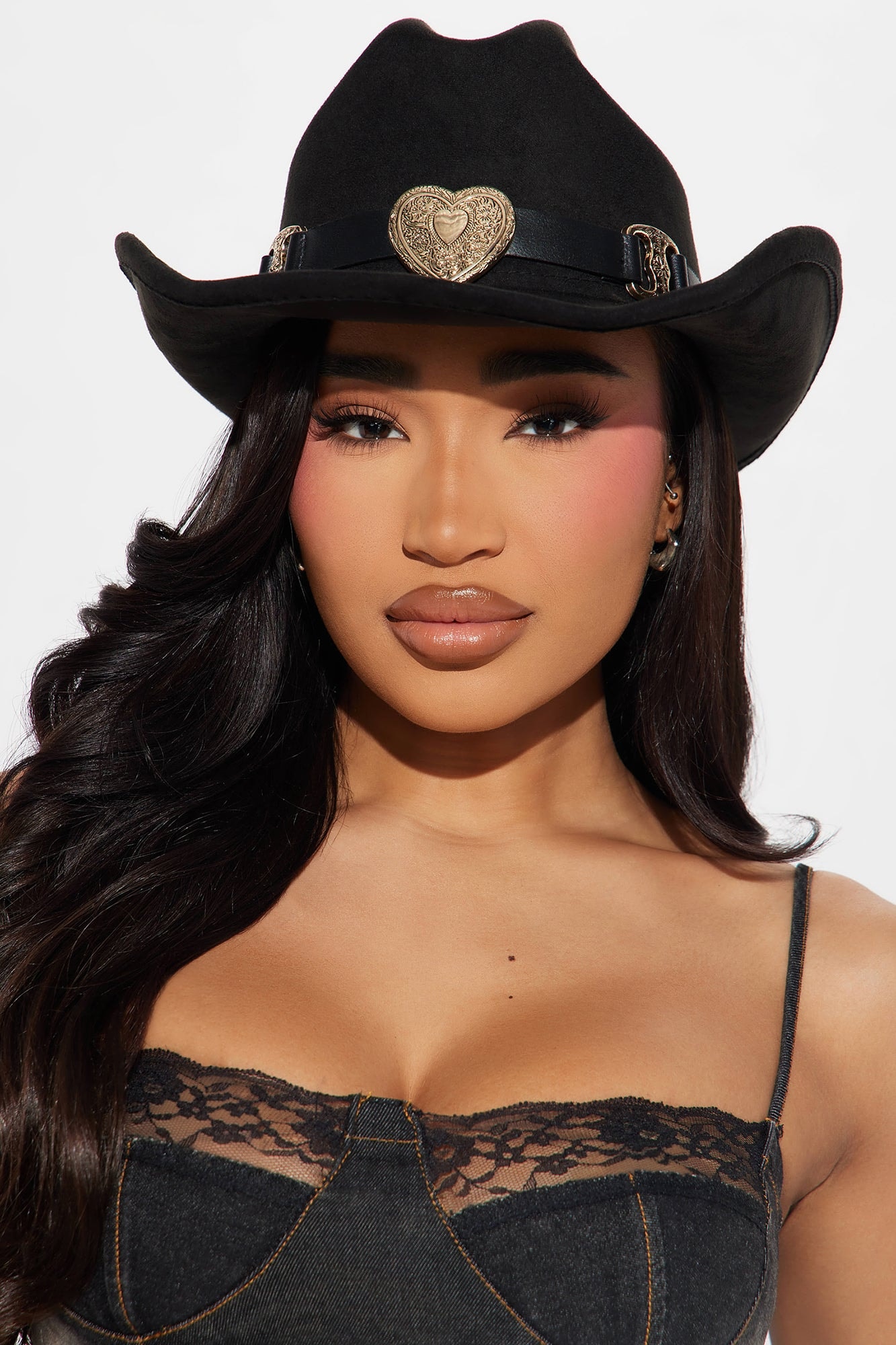 Ride Or Die Kinda Love Cowboy Hat - Black image 1
