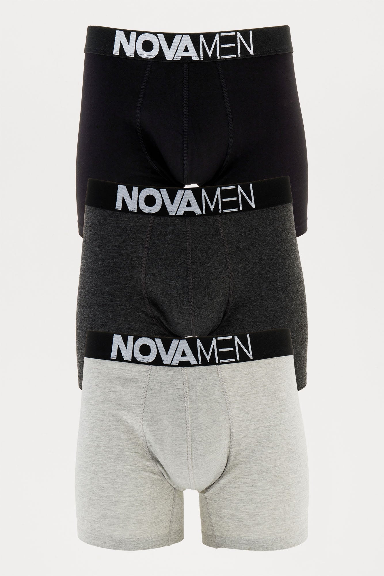 DressMen Boxer Brief 3 Pack - Heather/Combo image 1