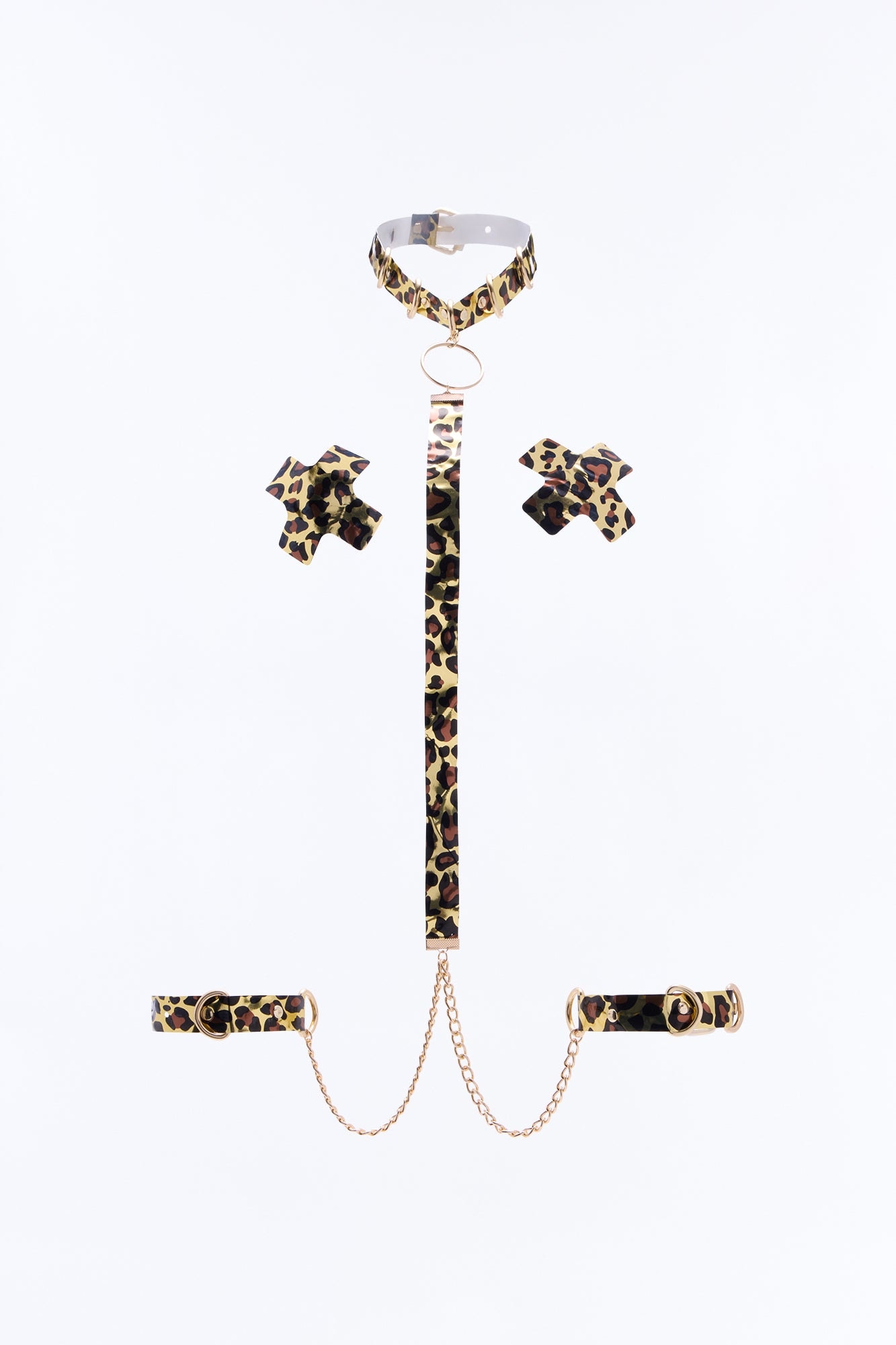 Midnight Leopard Seduction Pastie Accessories - Leopard image 1