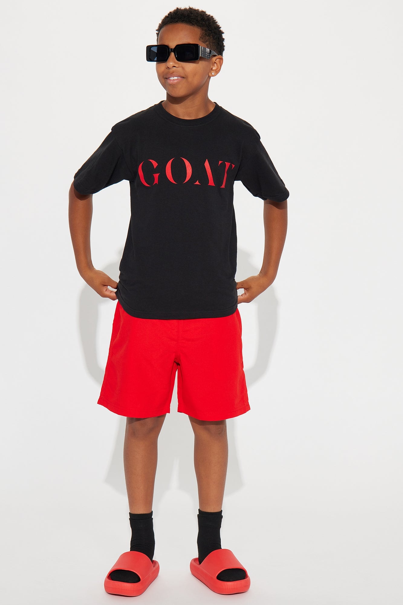 Mini The GOAT Short Sleeve Tee - Black image 1