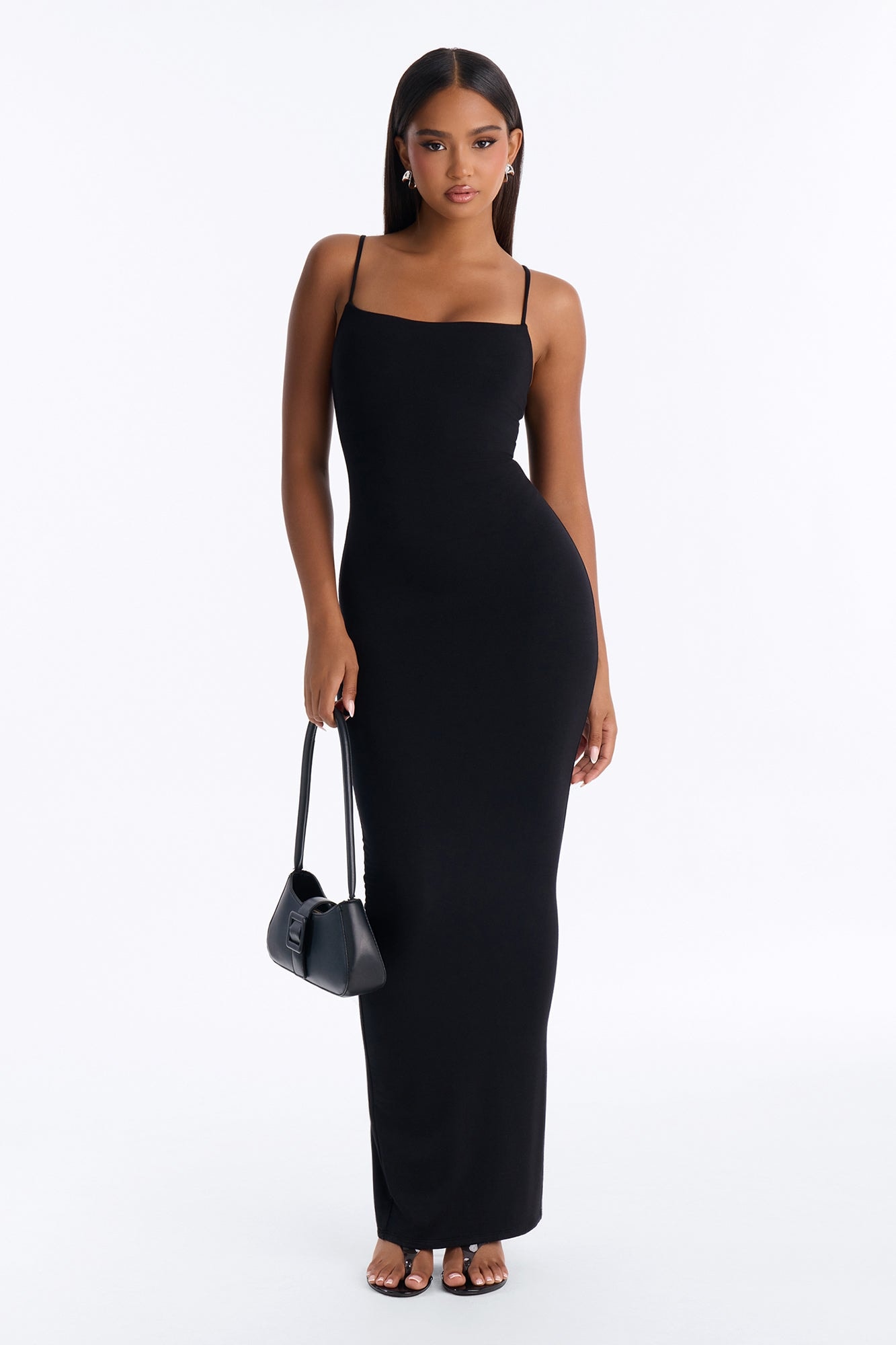 Hannah Premium Modal Maxi Dress - Black image 1