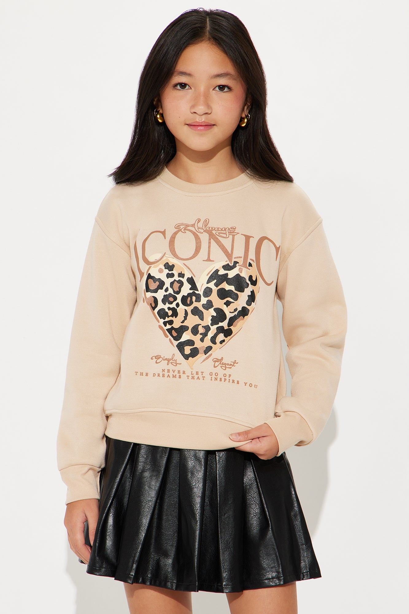 Mini Always Iconic Crew Neck Sweatshirt - Sand image 1