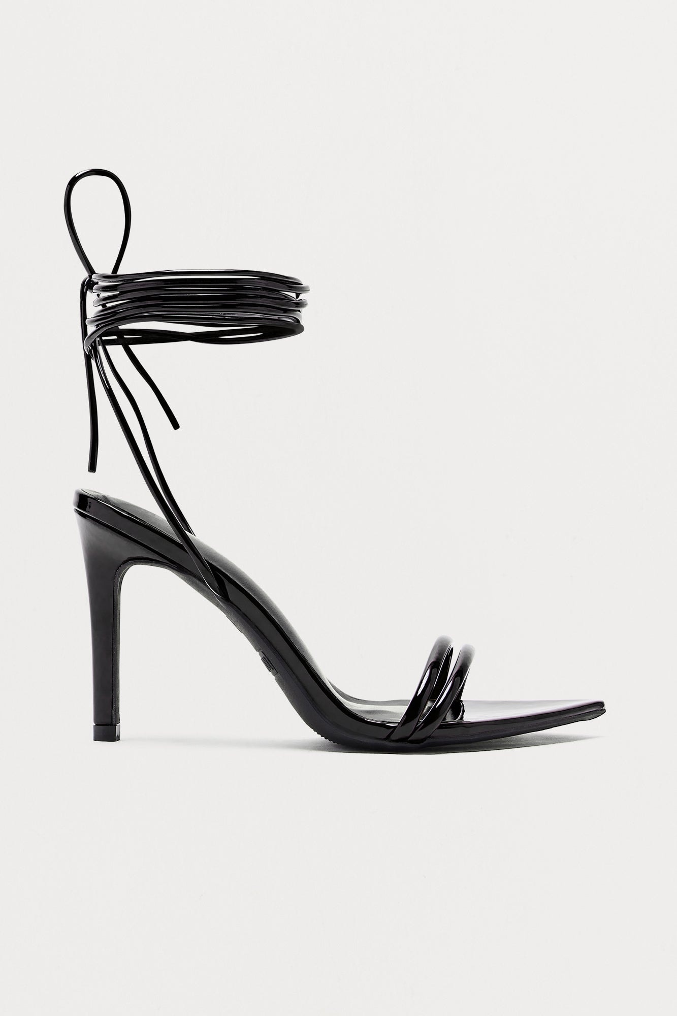 Minka Wrap Up Stiletto Heels - Black image 1
