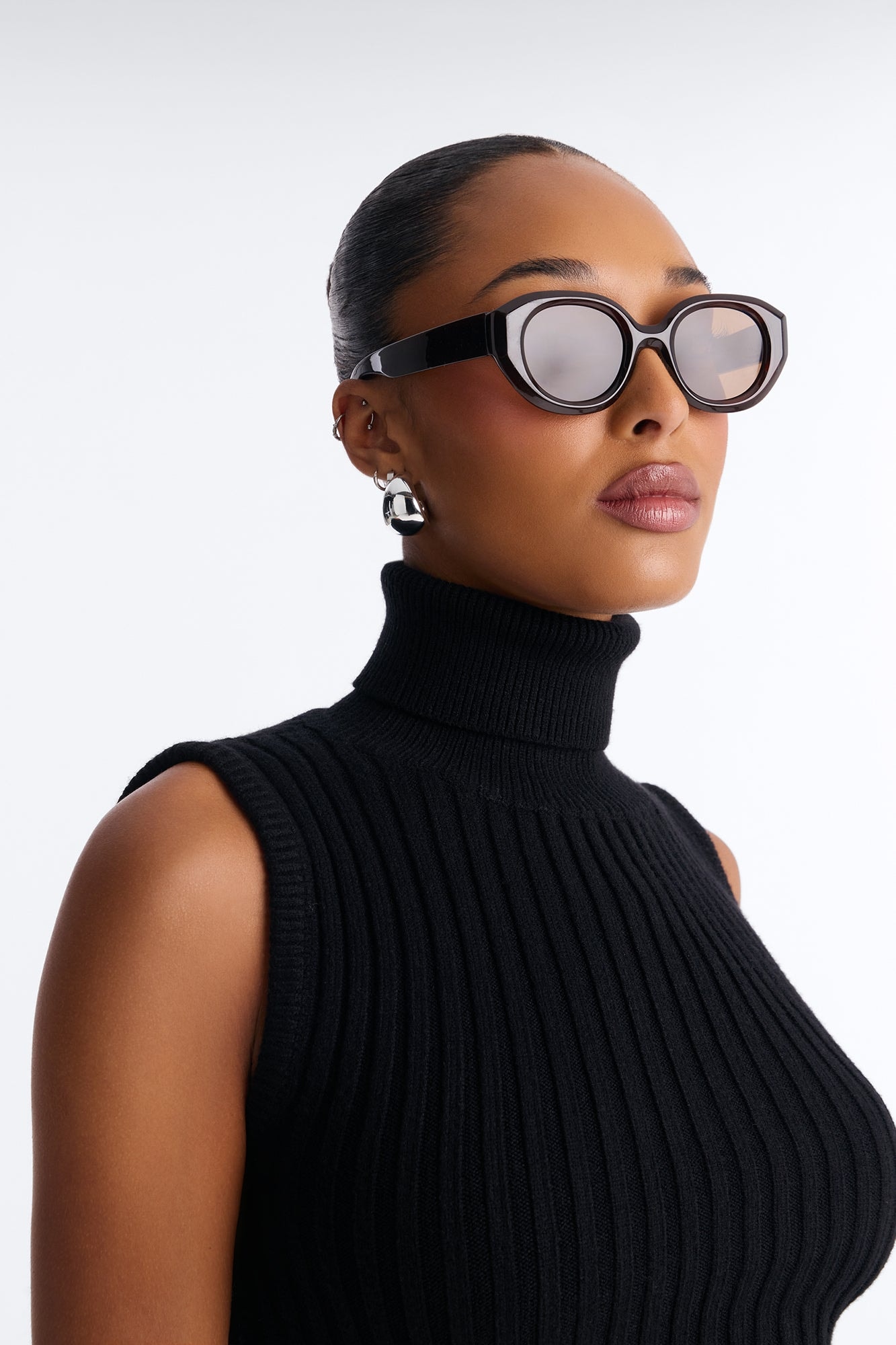 Change Your Mind Sunglasses - Brown image 1