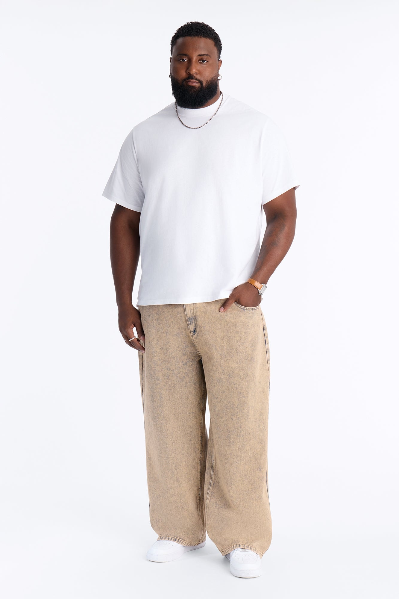 Sun Washed Baggy Jean - VintageWash image 1