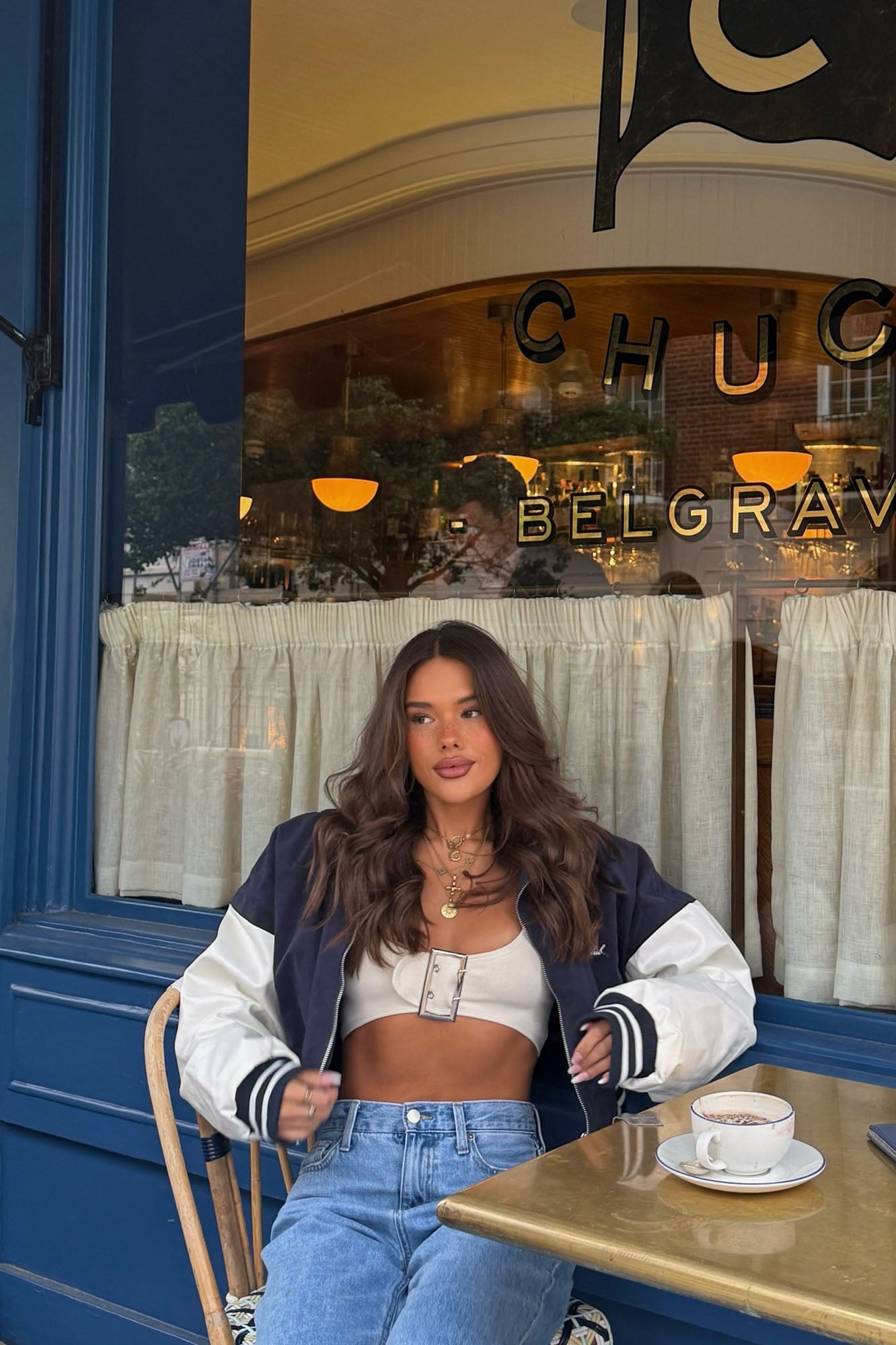 Set The Vibe Buckle Top - Cream image 1