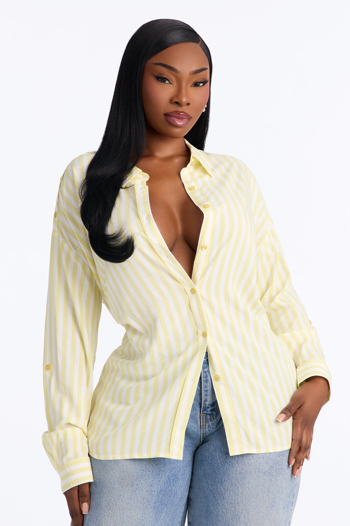 Playin' Games Long Sleeve Top - Yellow/combo image 1