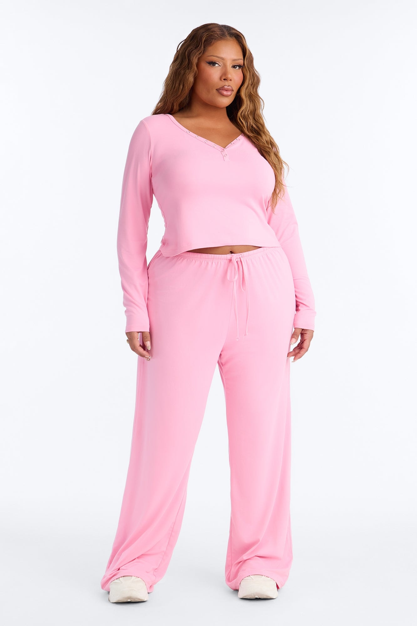 Lazy Morning Pant Set - Pink image 1