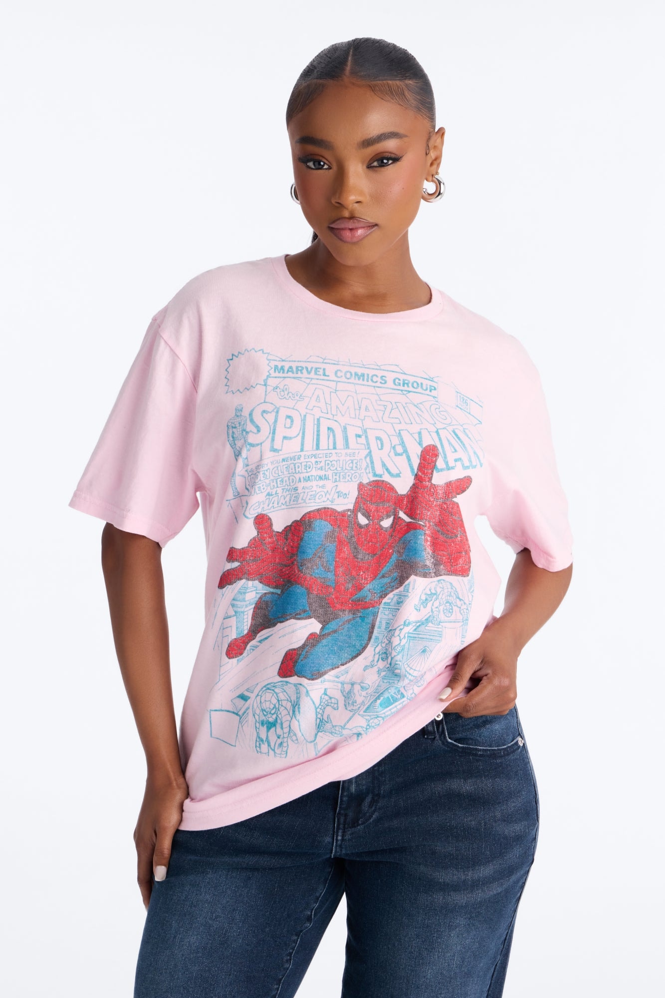 The Amazing Spider-Man Washed Tee - Pink image 1