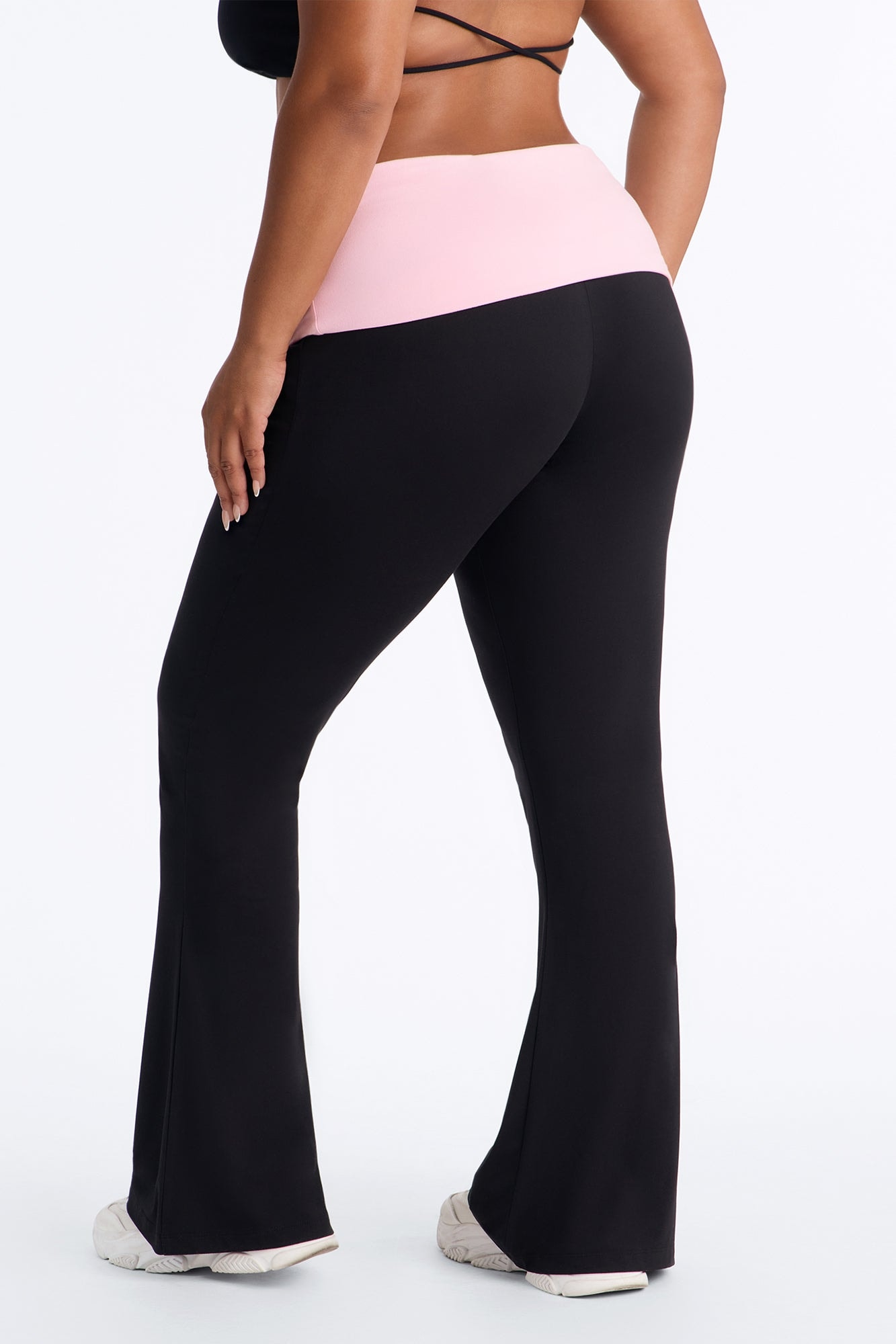 PINK London Kisses Flare Leg Pant - Black/combo image 1