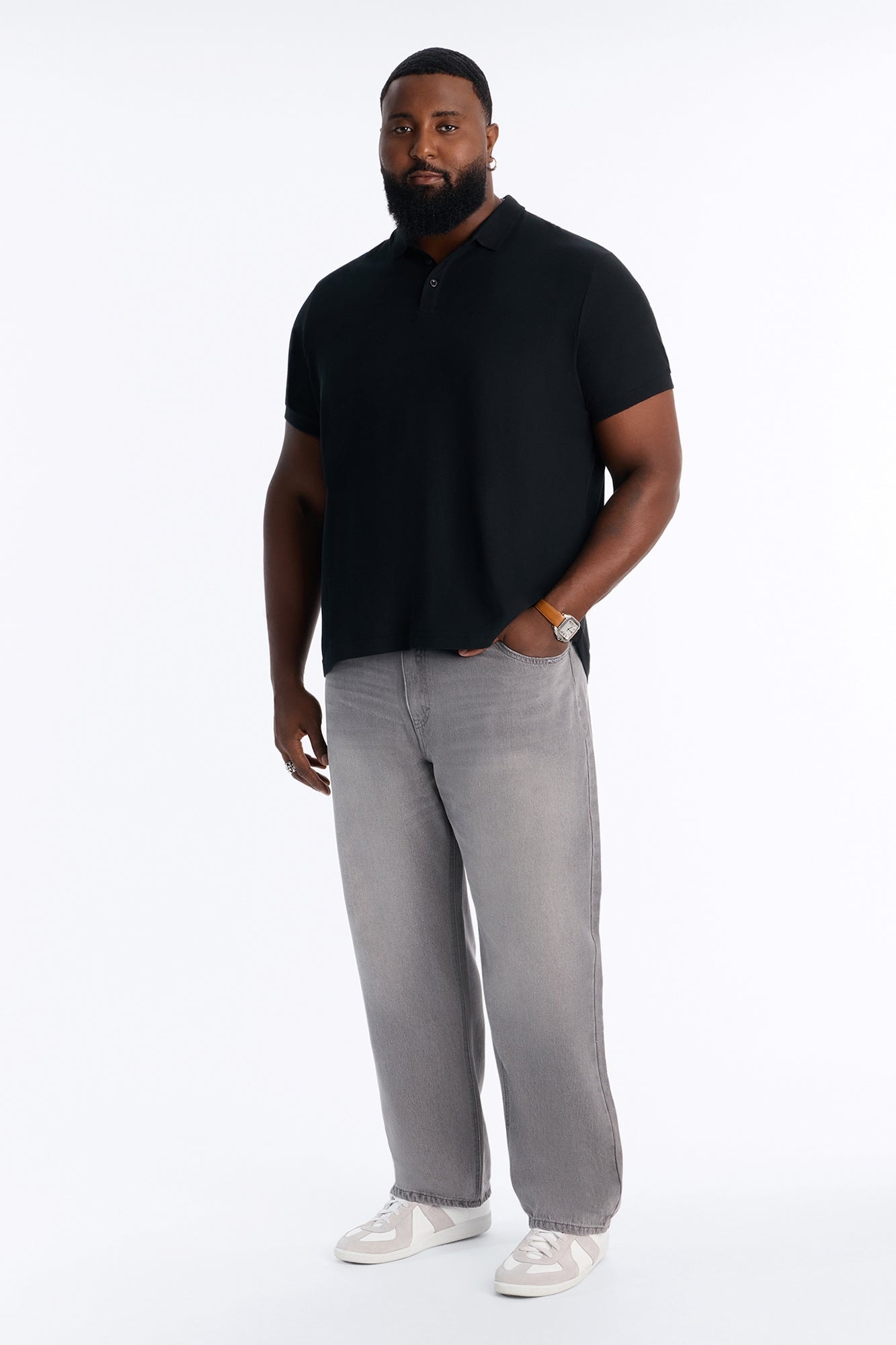 Essential Straight Rigid Jean - Dark Grey alternate