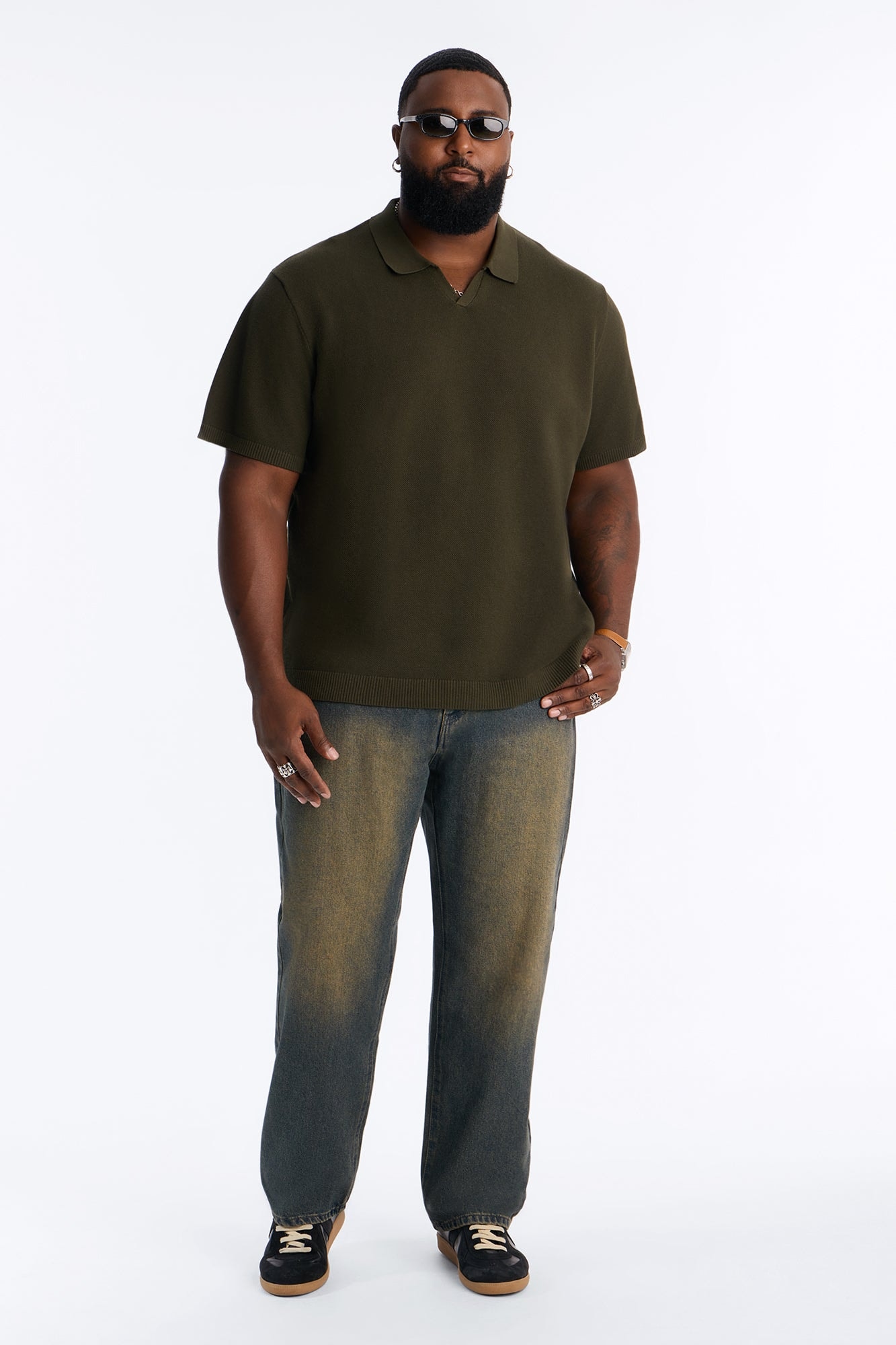 Essential Straight Rigid Jean - Stone Blue Wash alternate