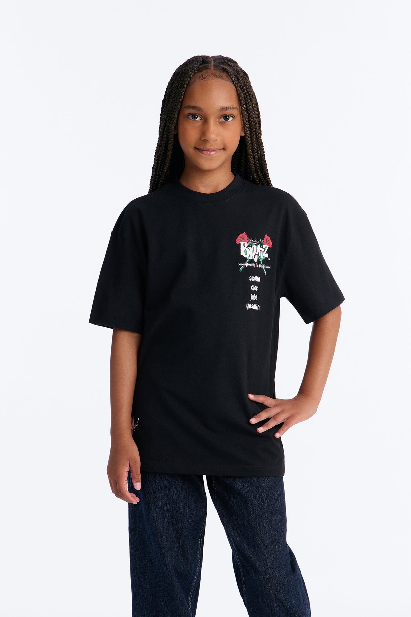 Mini Bratz Pretty n Punk Short Sleeve Tee - Black image 1