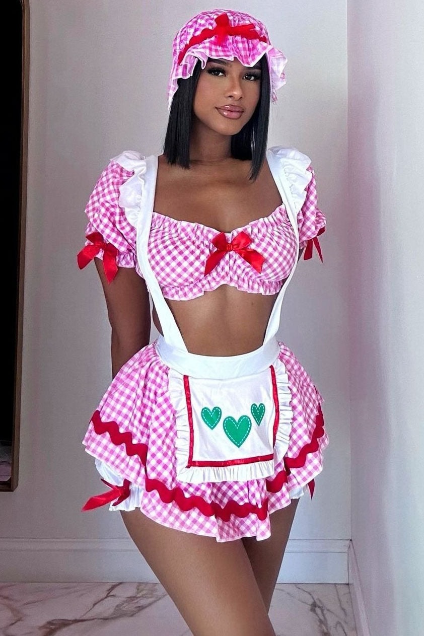 Berry Babe Cutie 3 Piece Costume Set - Pink image 1