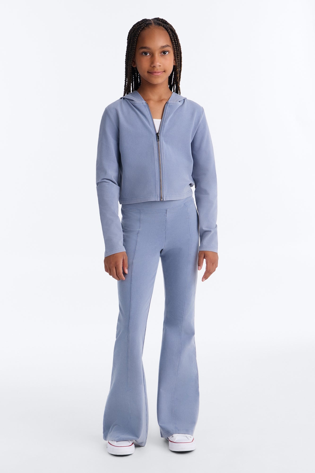 Mini Need Me Vintage Wash Pant Set - Light Blue image 1