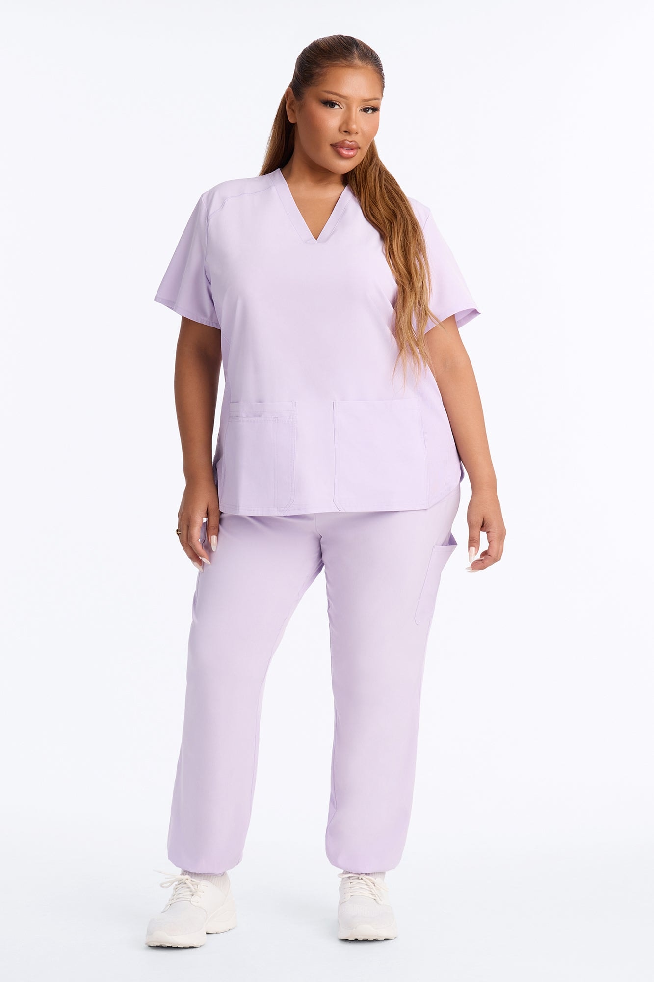 Full Shift 4 Way Stretch Uniform Scrub Set - Lavender image 1