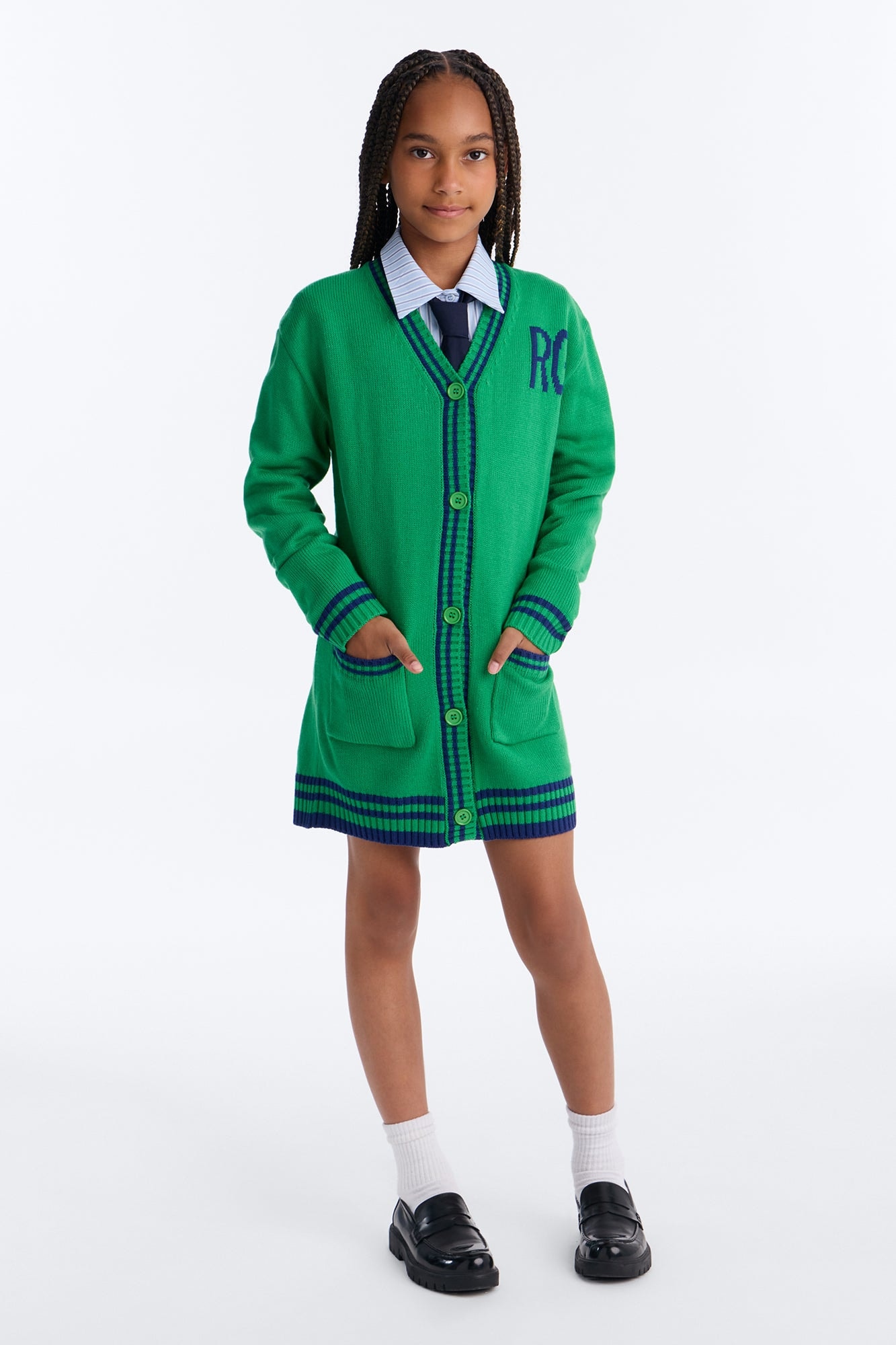 Mini Varsity Moment Mini Dress - Green image 1