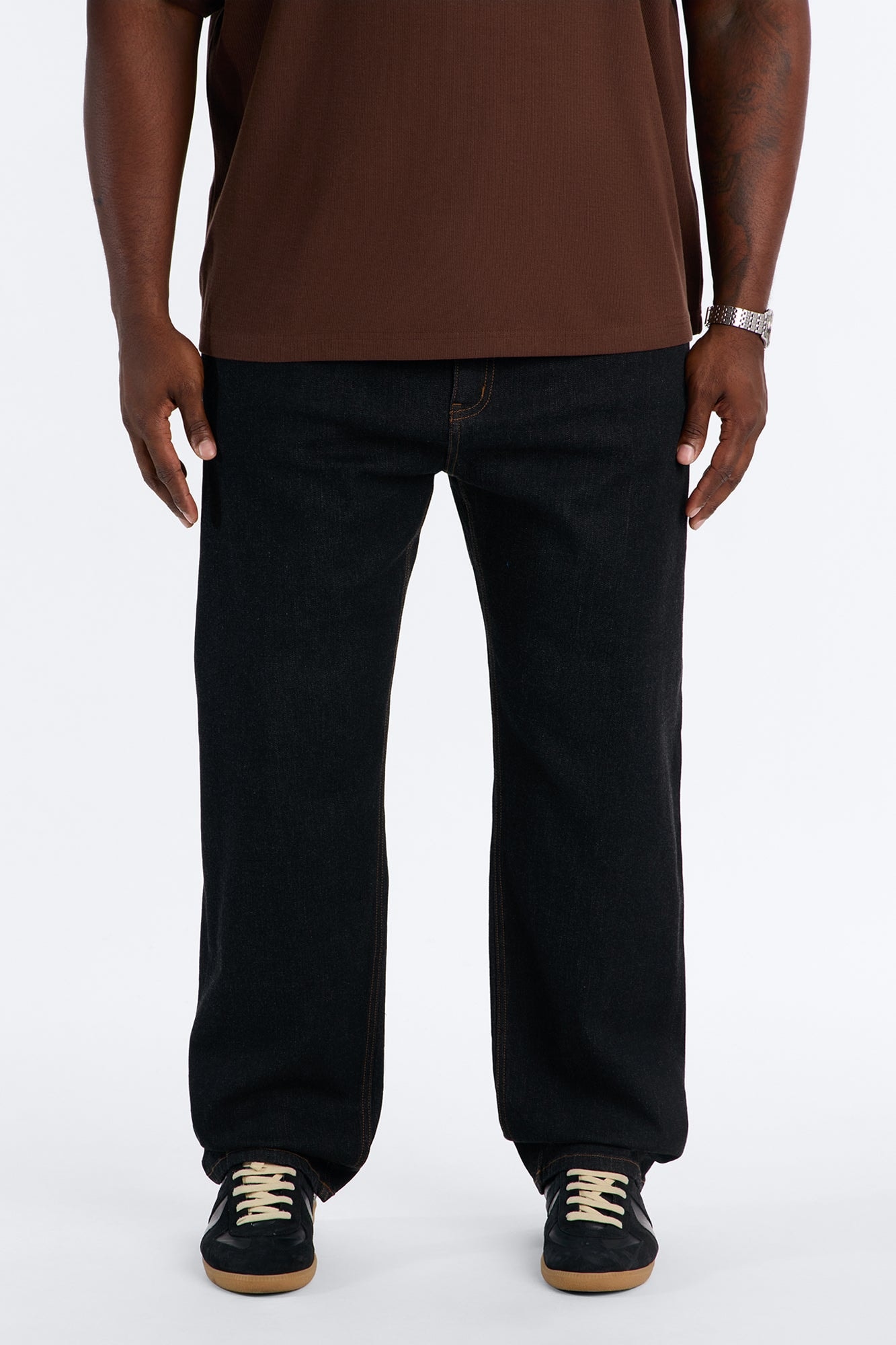 Raw Selvedge Straight Be Clean Jean - Black alternate