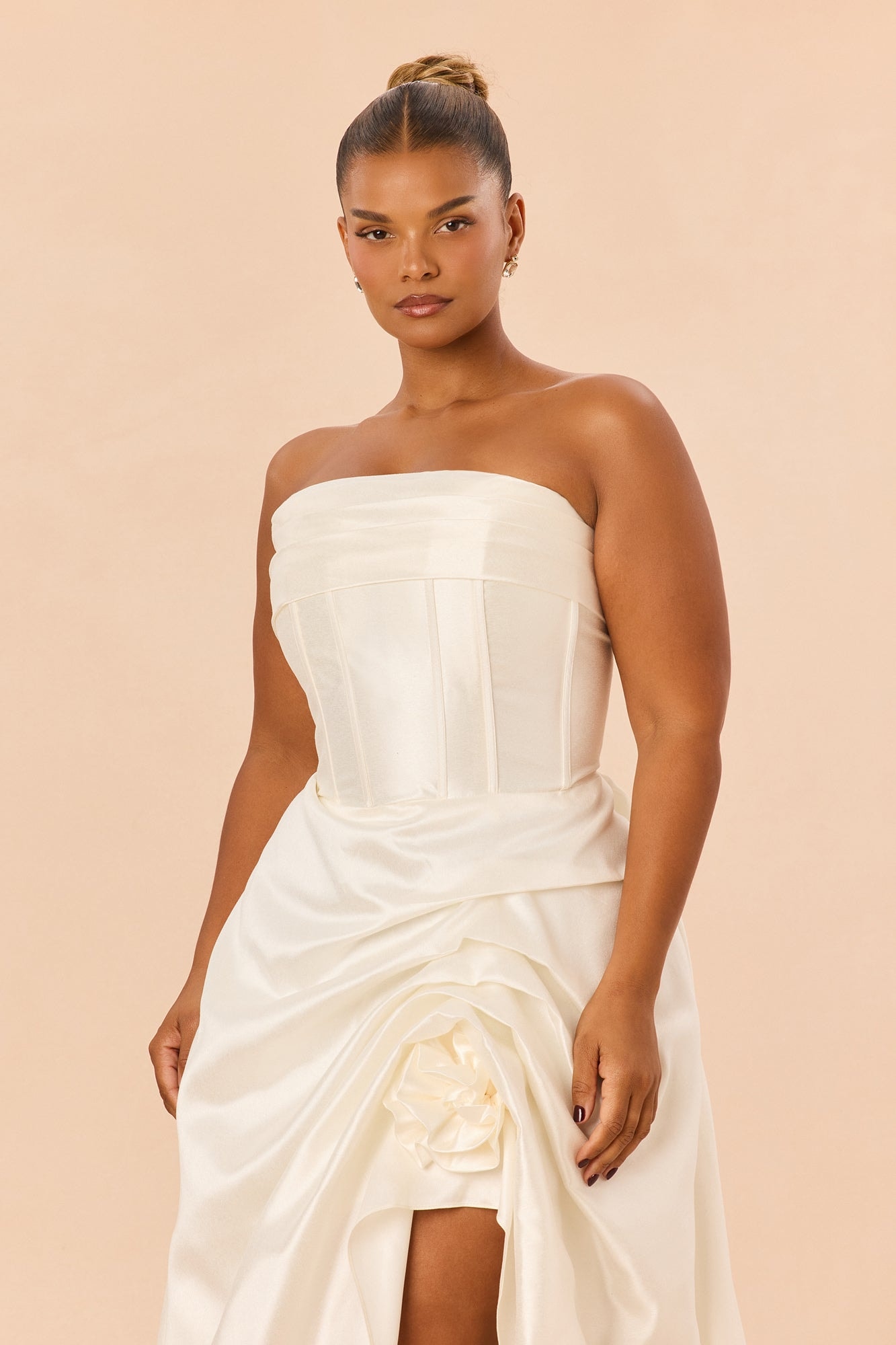 Swept Away Taffeta Gown - Ivory alternate