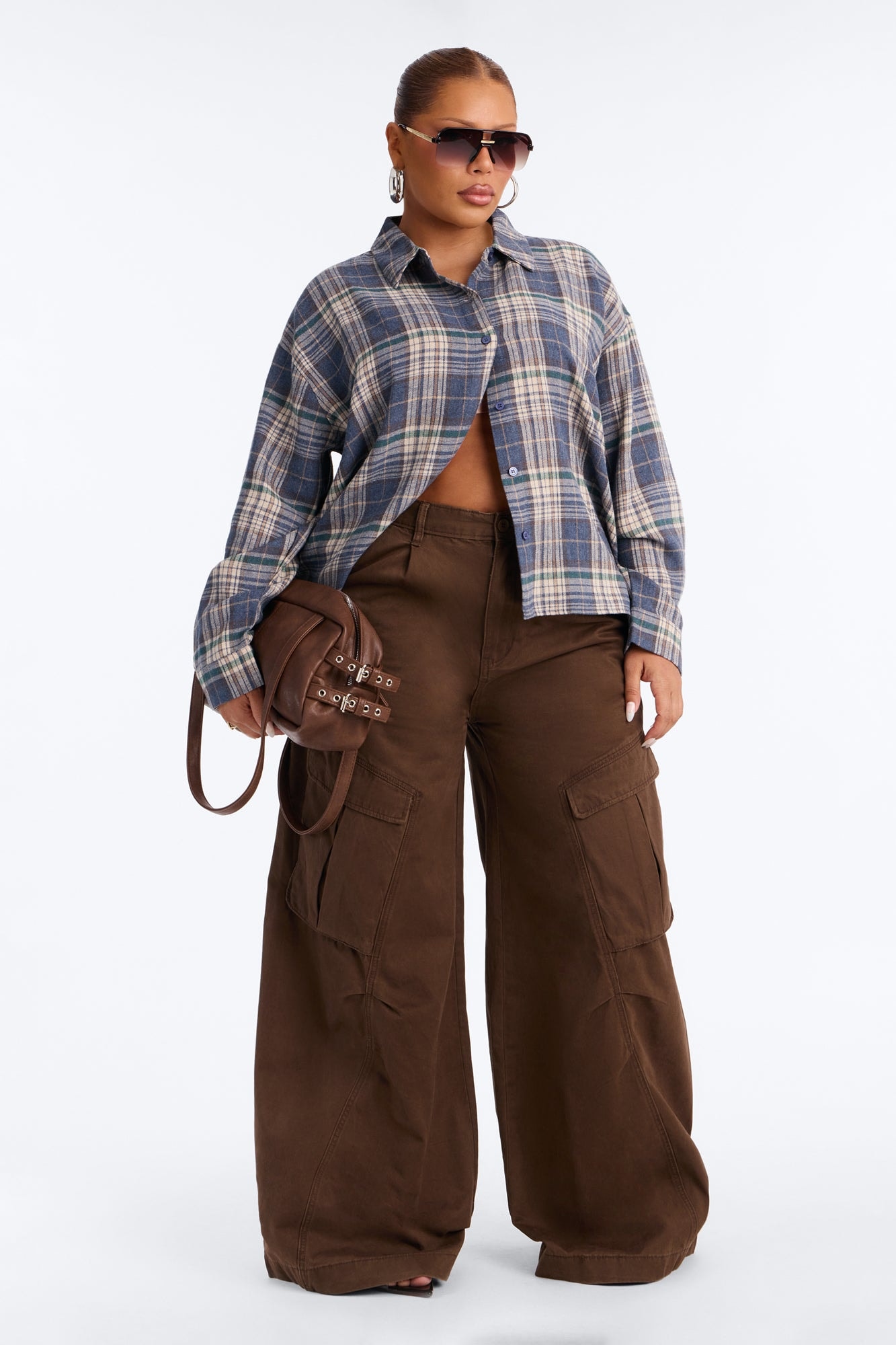 Plaid On Repeat Flannel Shirt - Blue/combo image 1