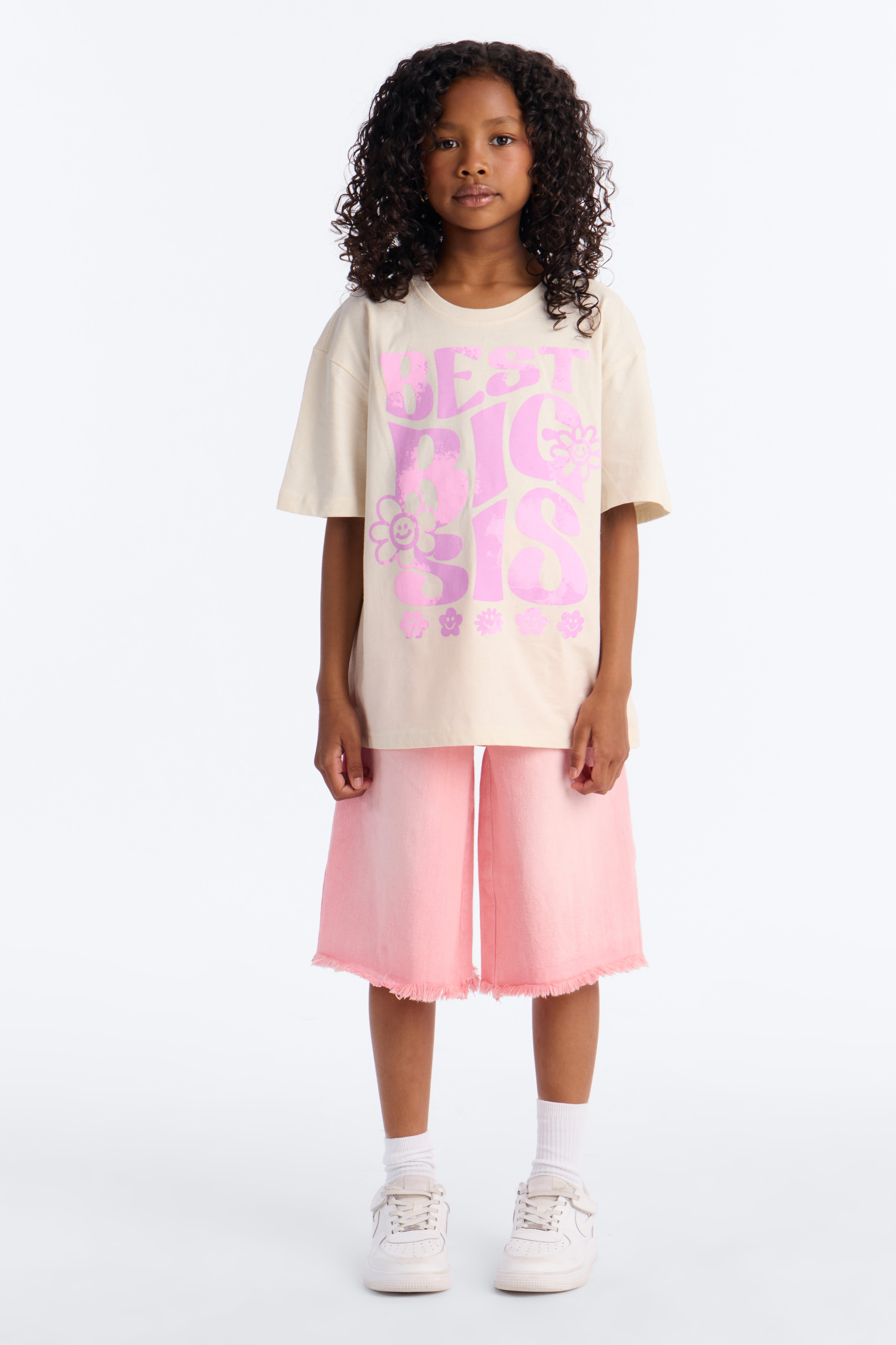 Mini The Best Big Sis Short Sleeve Tee - Natural image 1