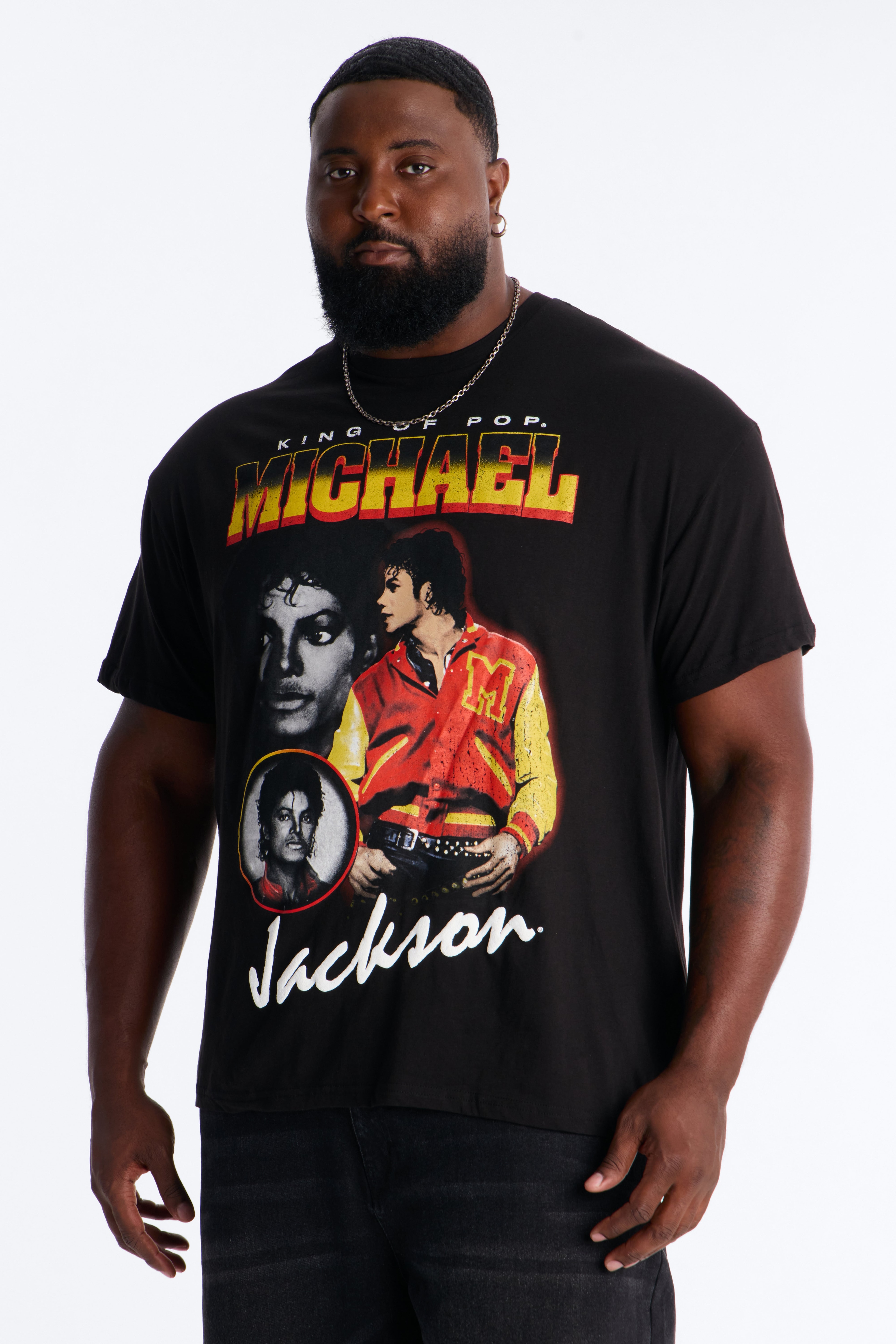 Michael Jackson The King Of Pop Short Sleeve Tee - Black image 1