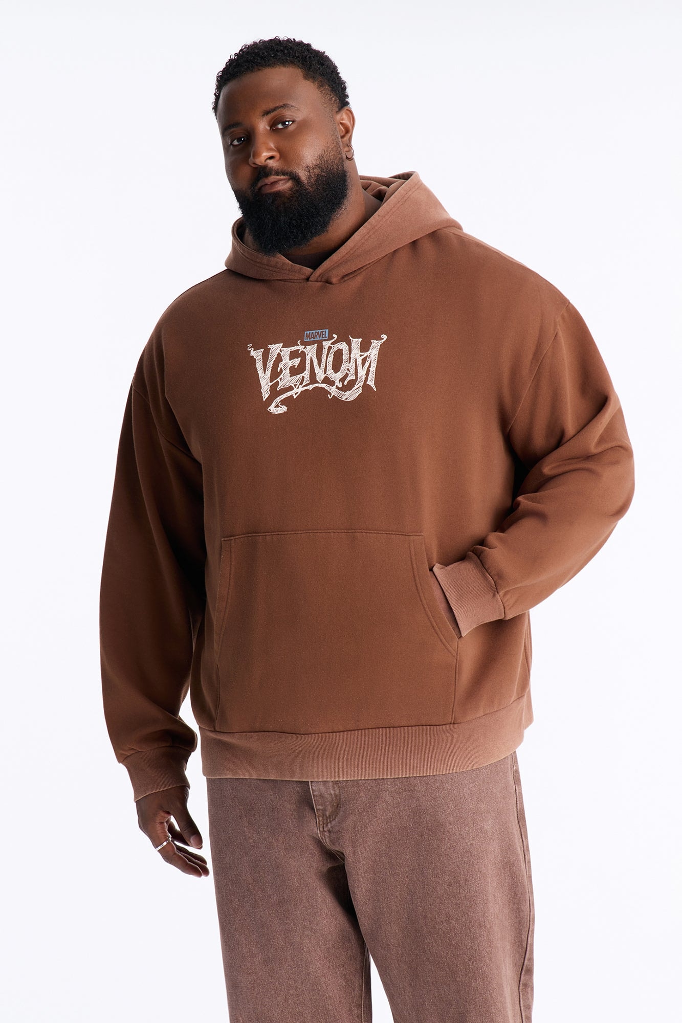 Marvel Venom Returns Hoodie - Chocolate image 1