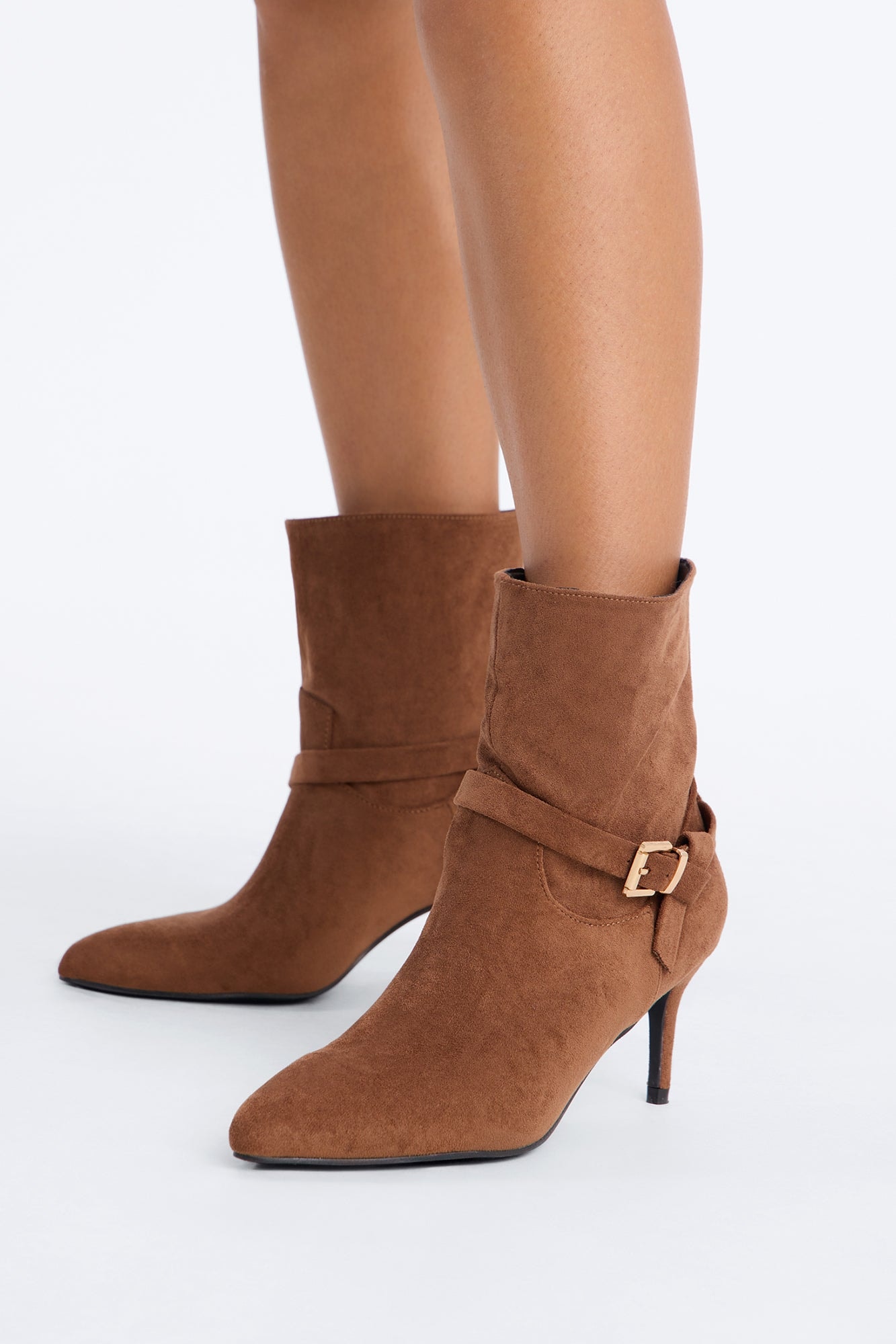 Can’t Compete Heeled Booties - Chestnut image 1