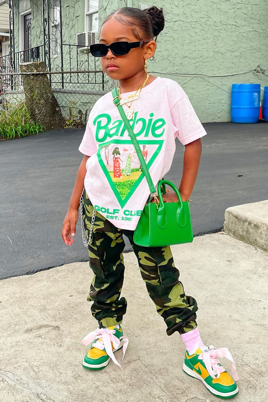 Mini Arya Cargo Joggers - Camouflage image 1