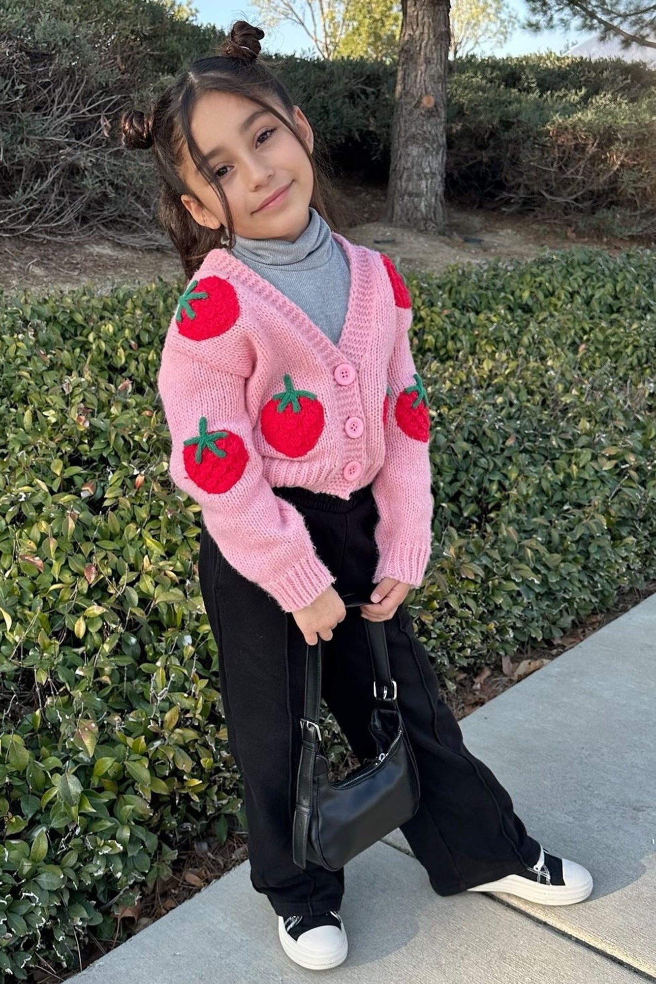 Mini Berry Sweet Strawberry Cardigan - Pink image 1