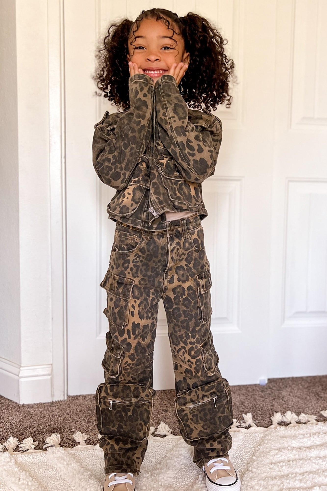Mini Leopard Lily Cargo Pant - Leopard image 1