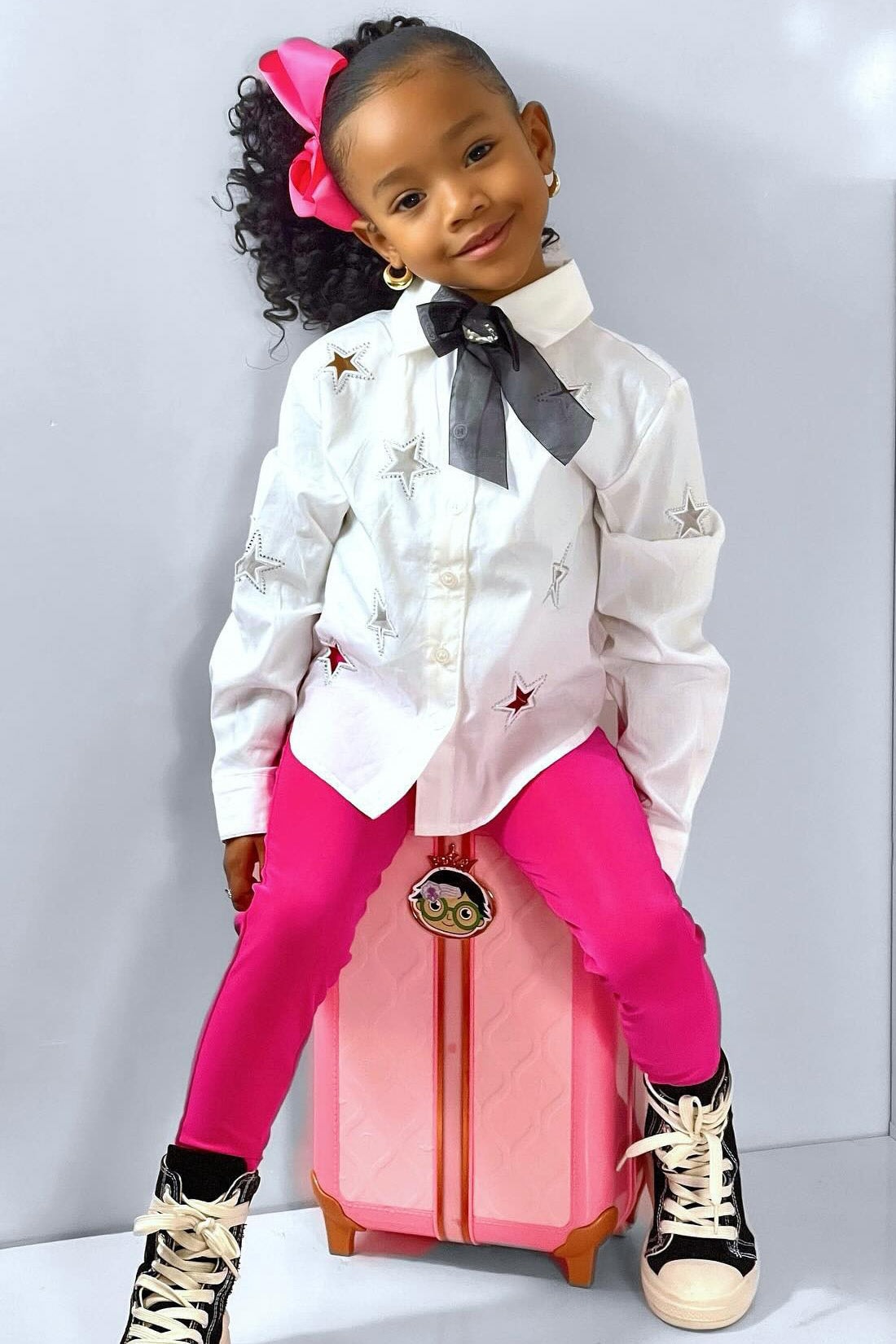 Mini Lookin Like A Star Shirt - White/Silver image 1