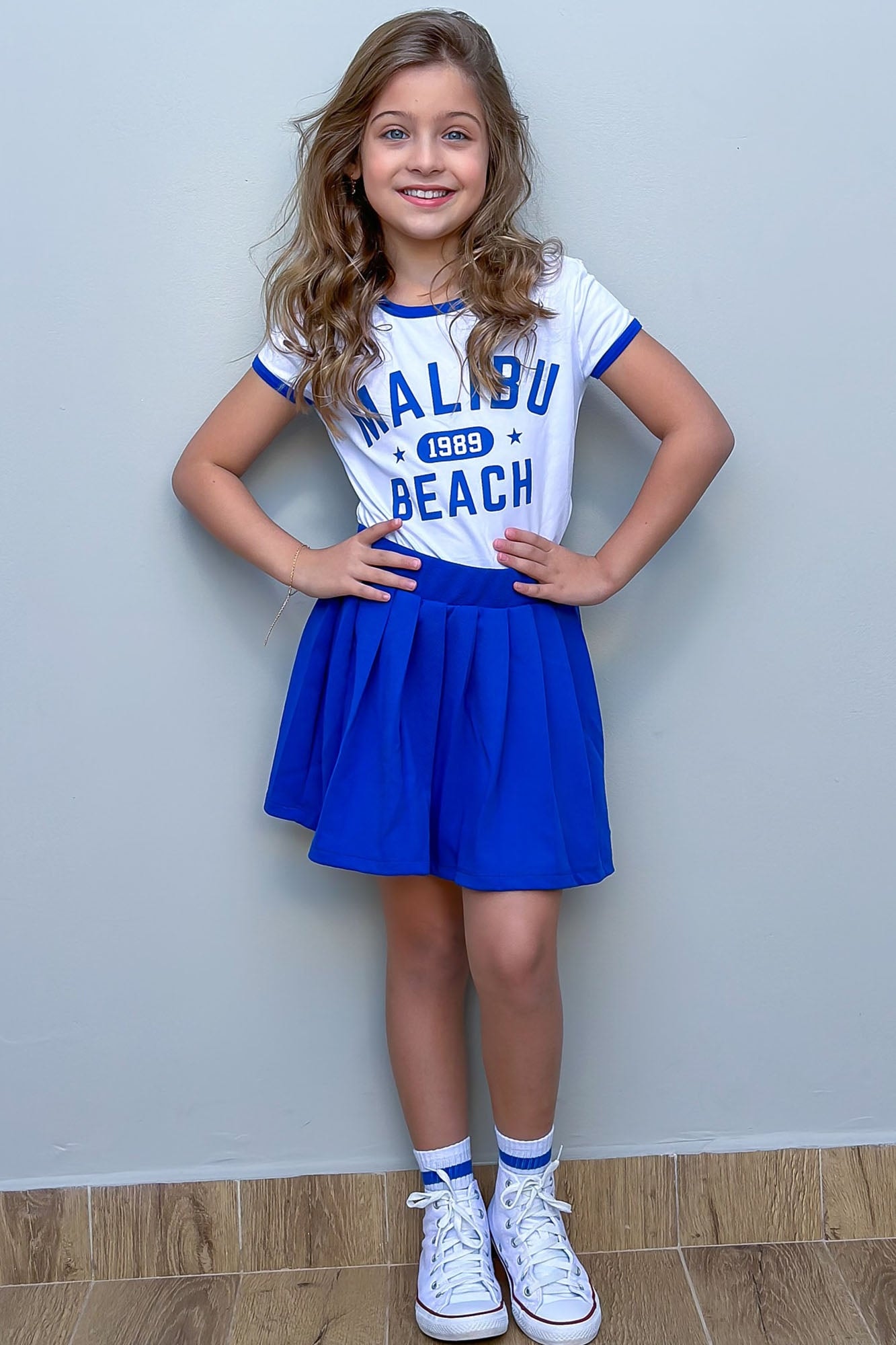 Mini Malibu Beach Pride Skort Set - Blue image 1