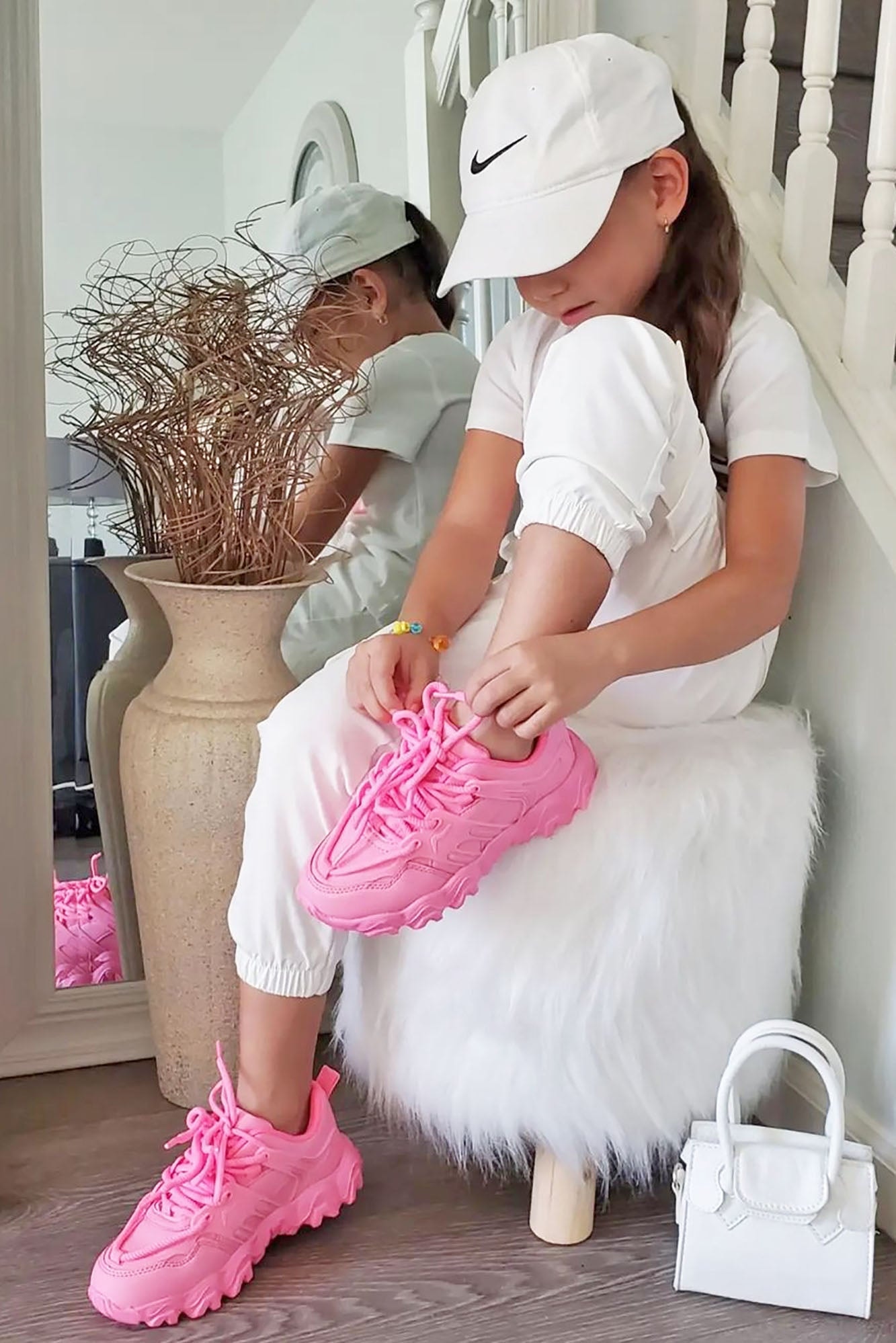 Mini Werk It Out Sneakers - Pink image 1