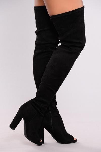 Carmella OTK Boot - Black image 1