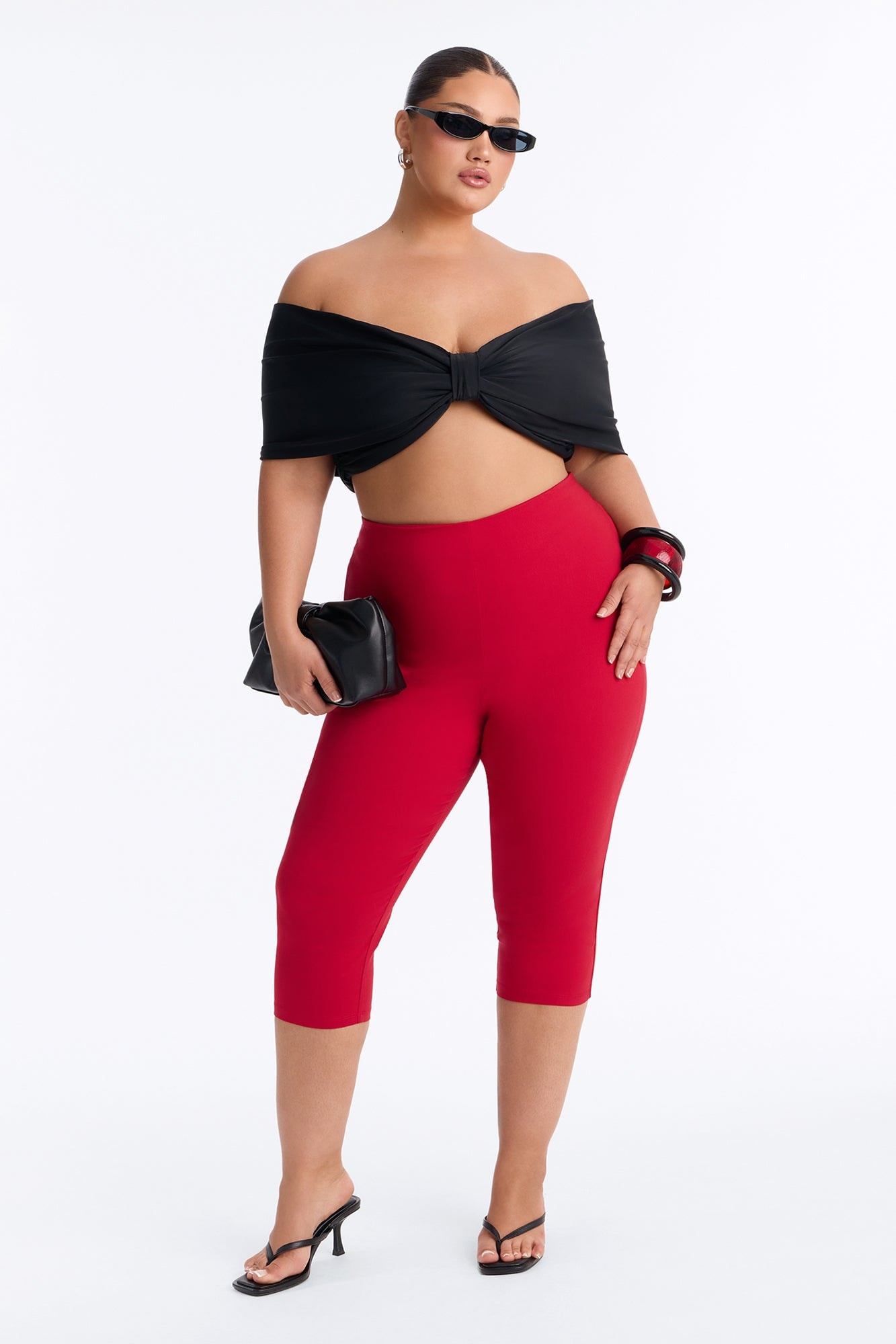 Just A Girl Capri Pant - Red image 1