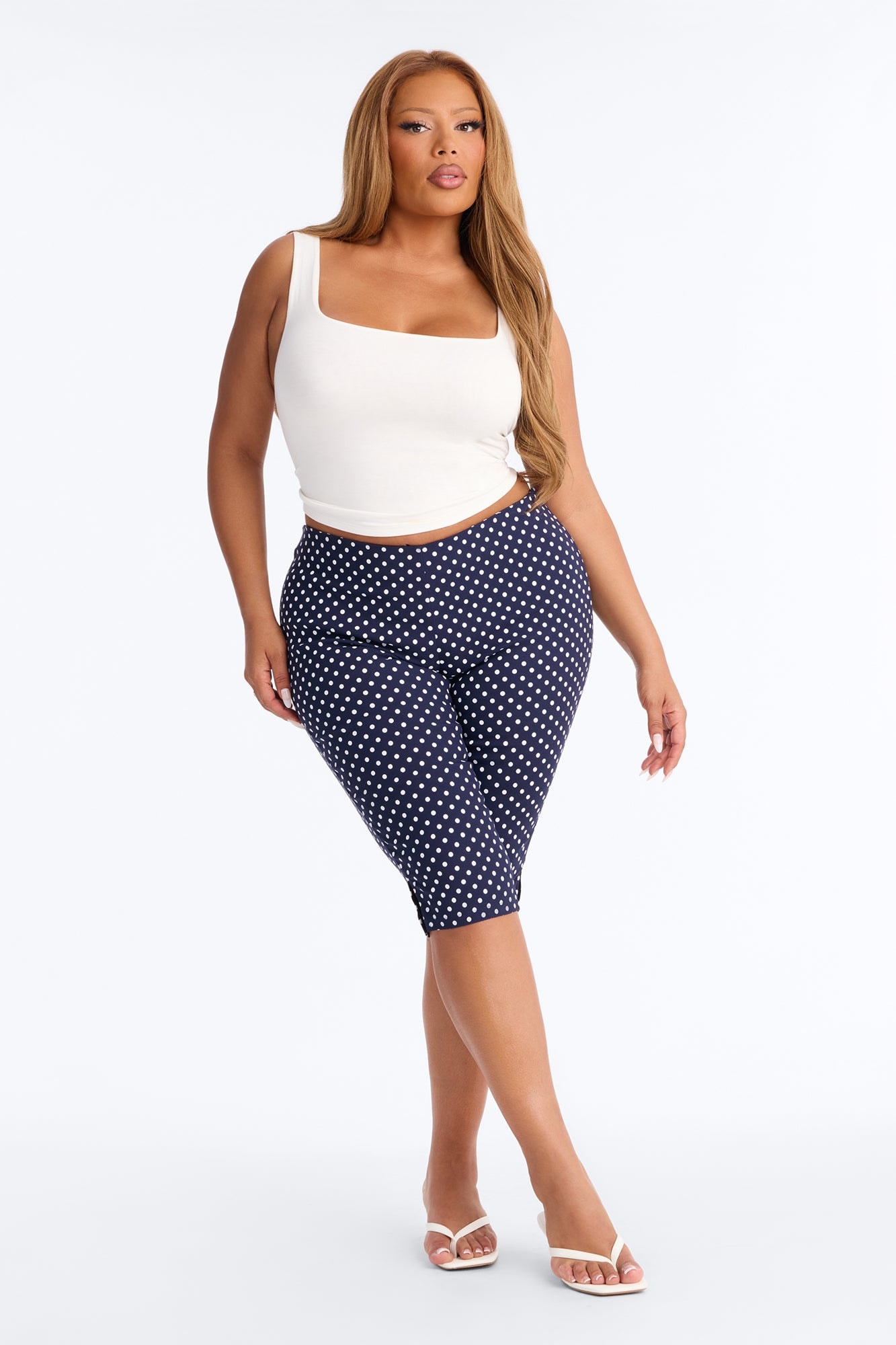 Sailor's Sweetheart Skinny Printed Capri Pant - Navy/combo image 1