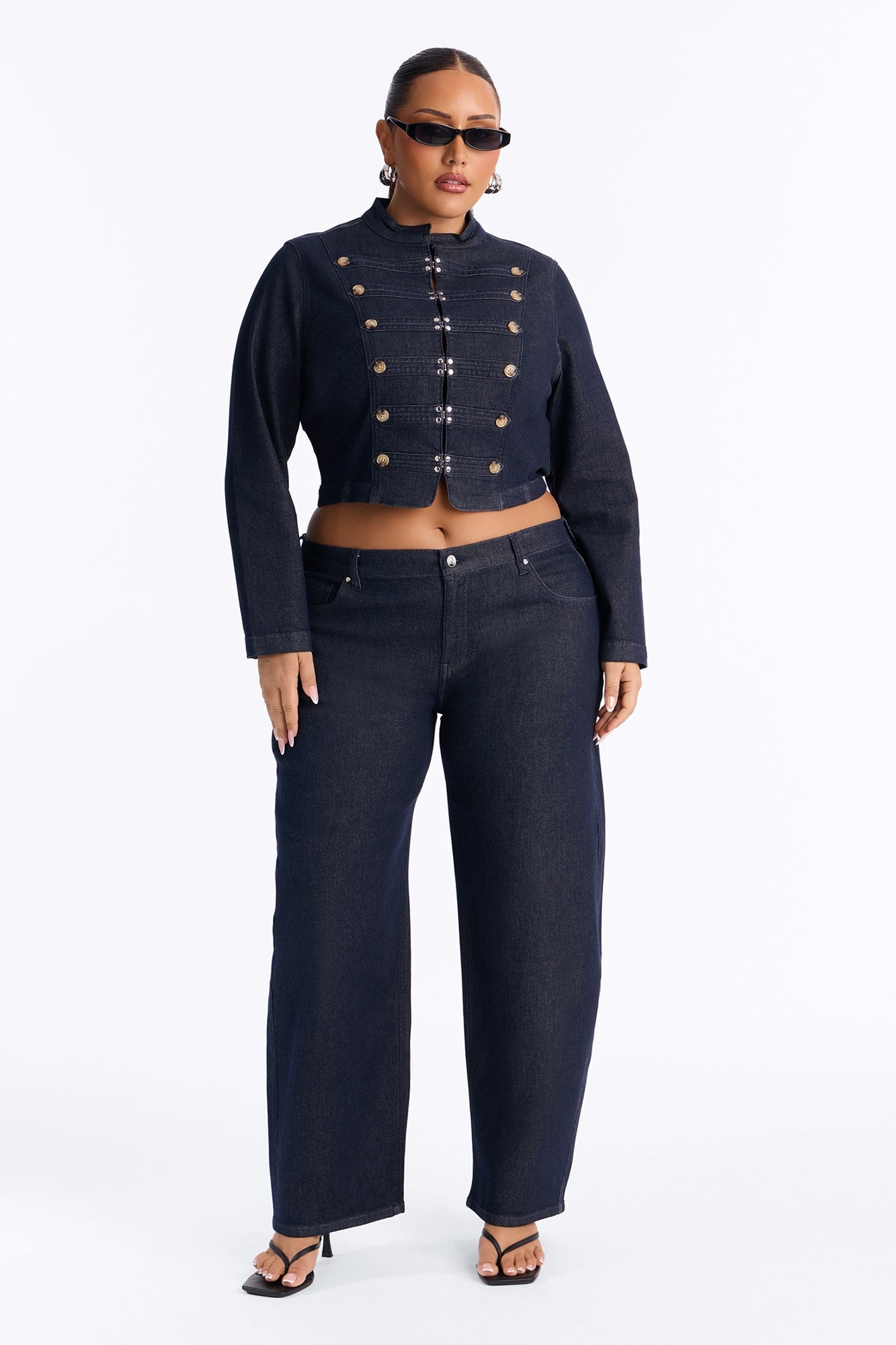 Frankie Denim Pant Set - Dark Wash image 1