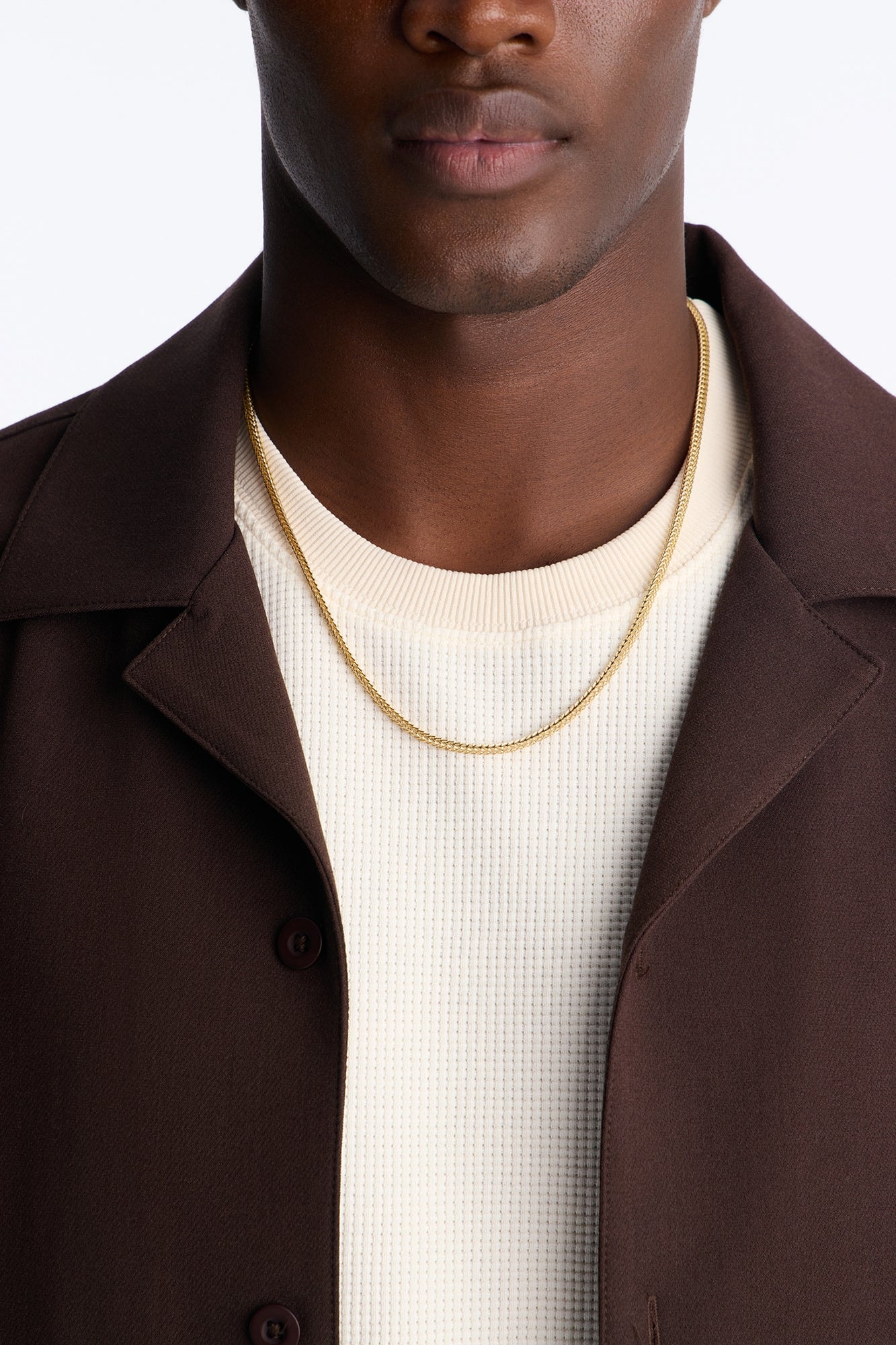 22″ Franco Chain 3 MM Necklace - Gold image 1